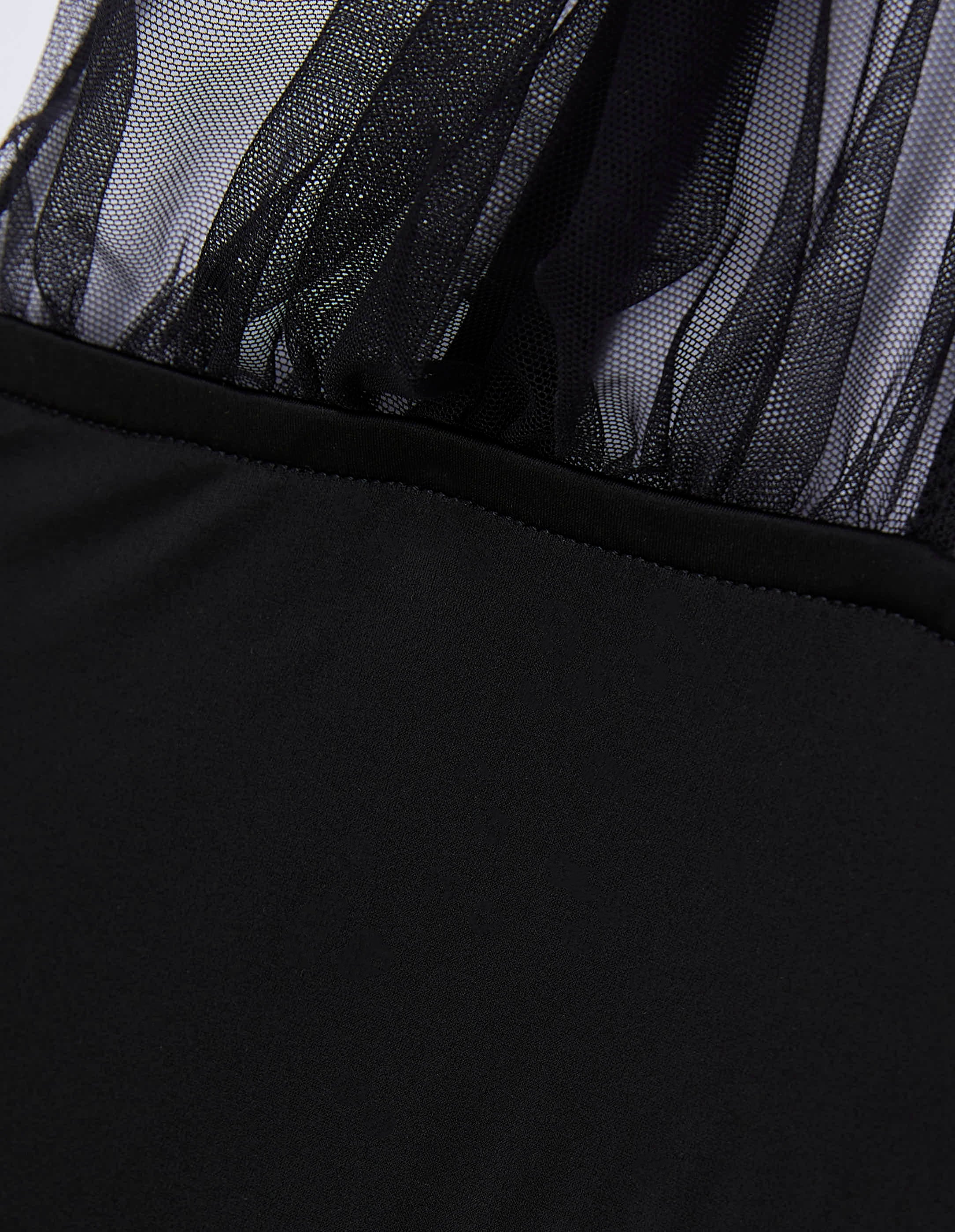 Body con bande in tulle con spalline regolabili Privè - Veil - Image 6