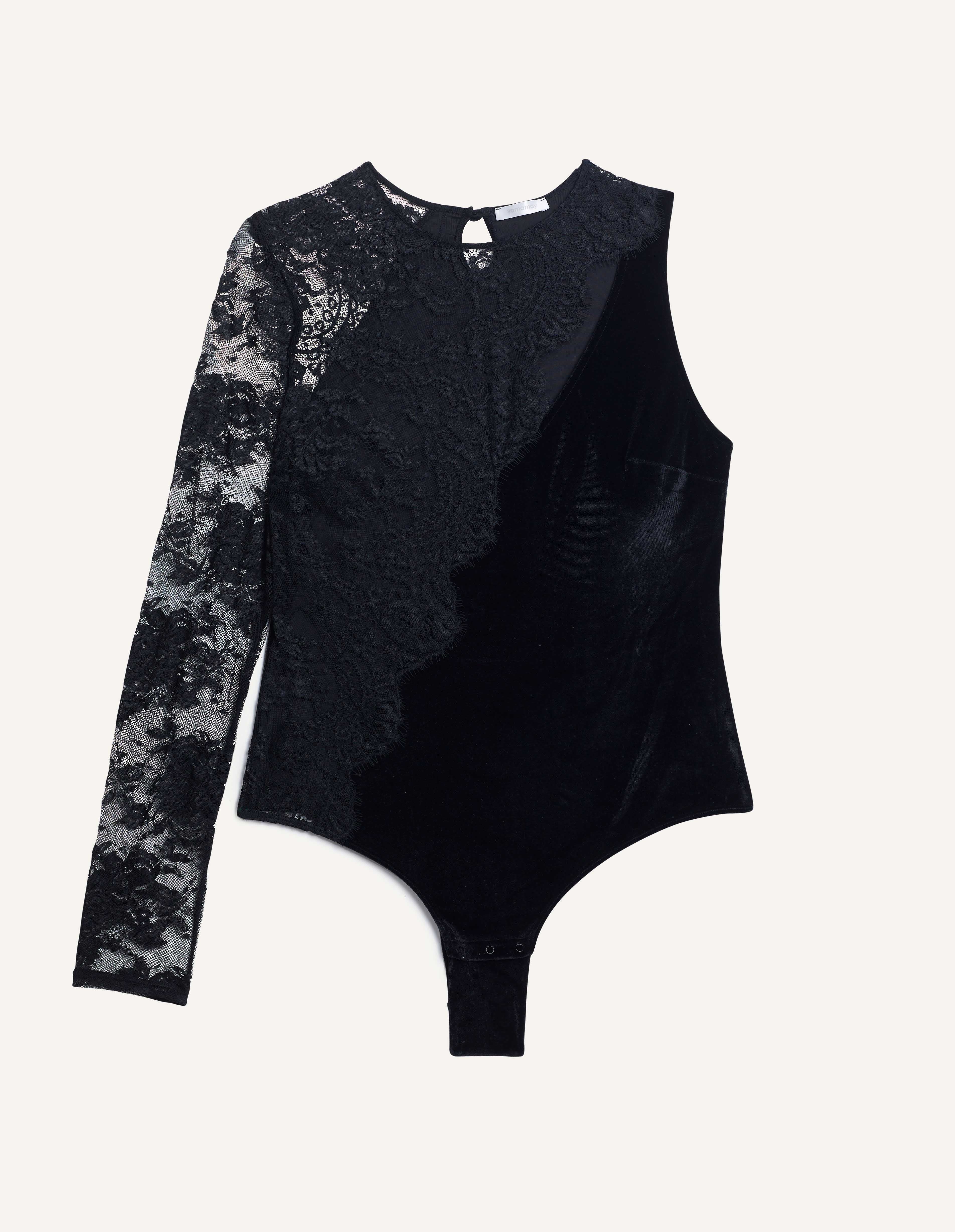 Body monospalla in velluto The Body Collection - Image 5