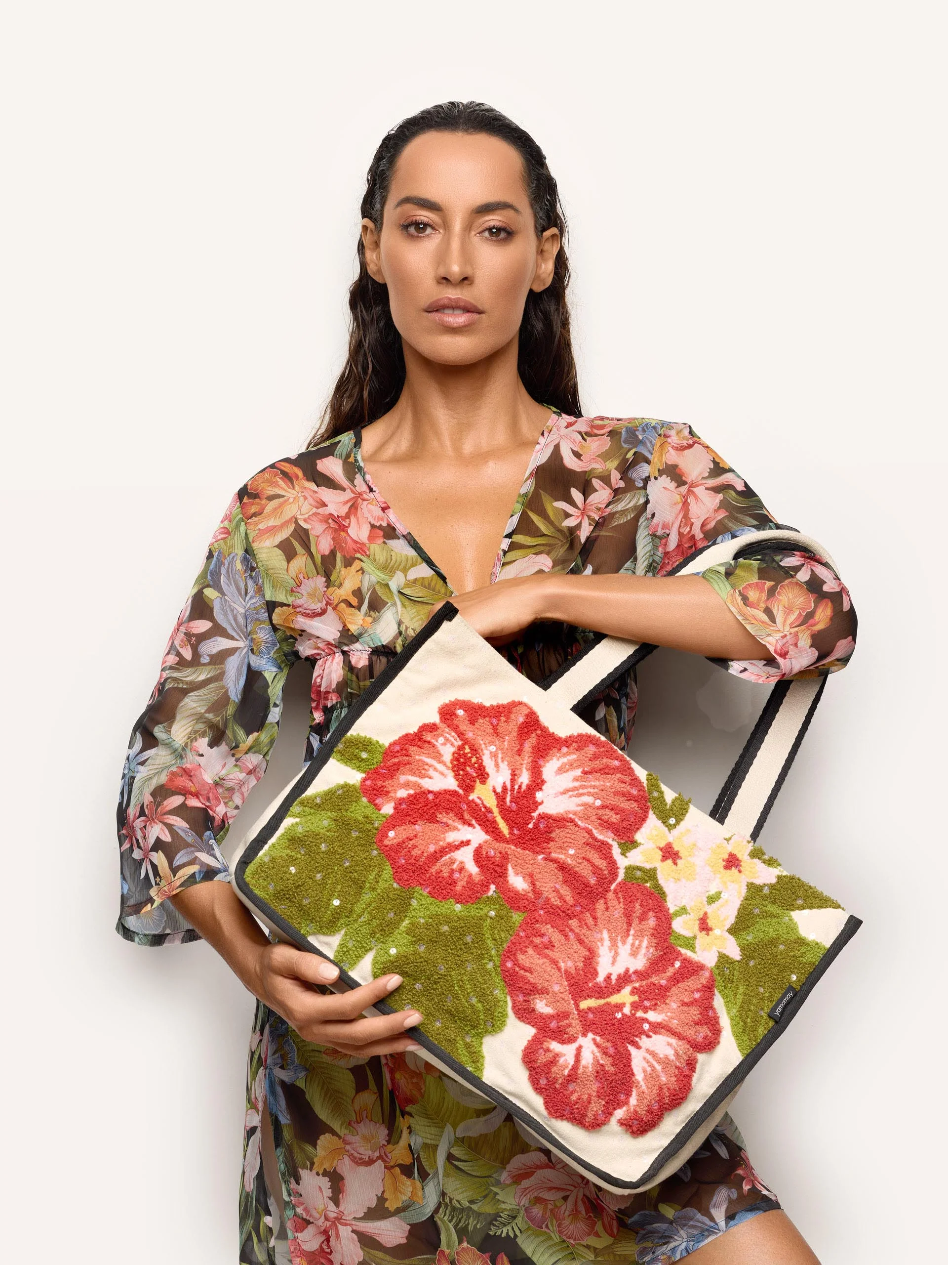Borsa in canvas 31x42 cm - Tahiti