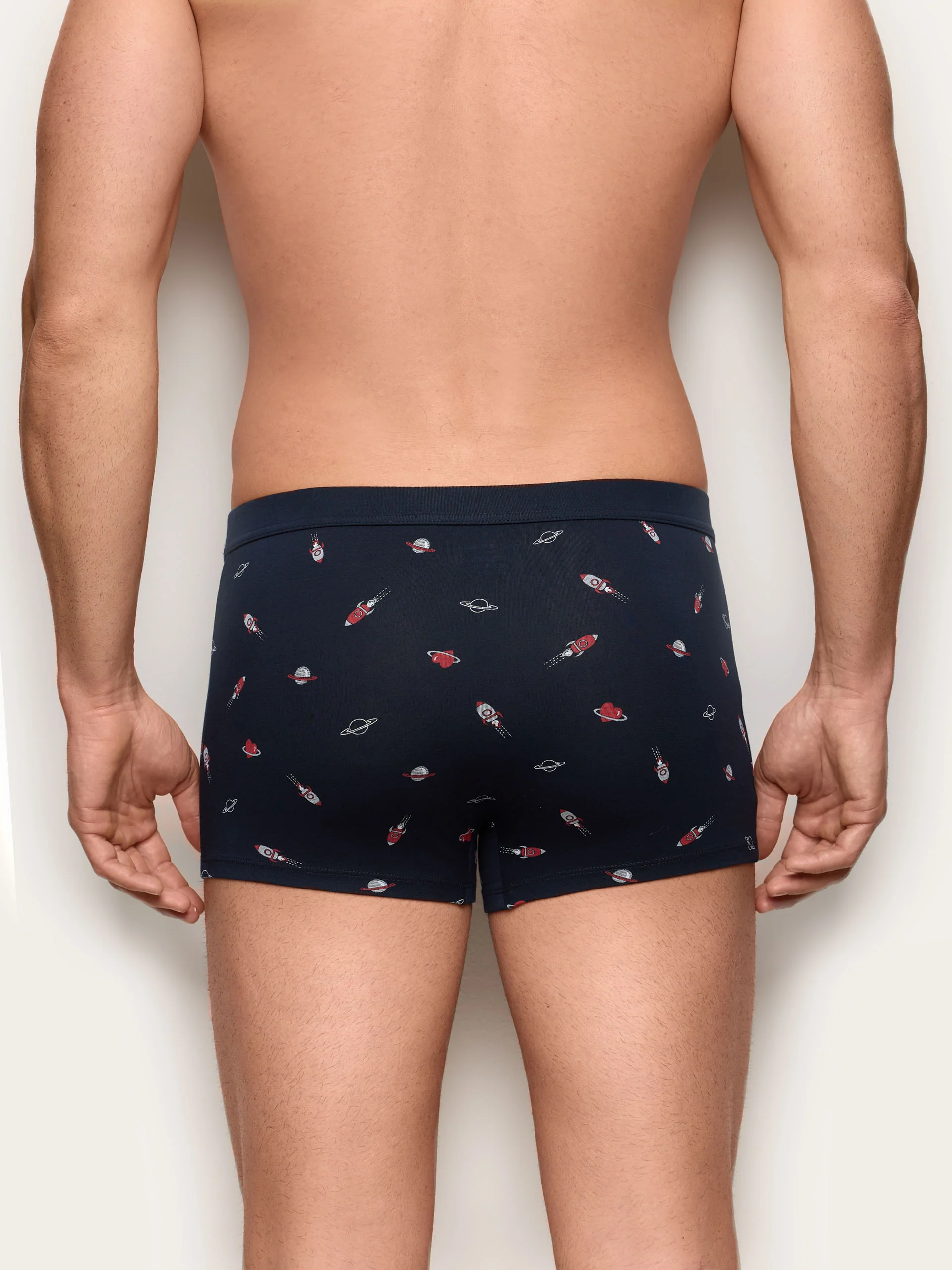 Boxer in jersey di cotone stampa Spazio - That 's Amore - Image 3