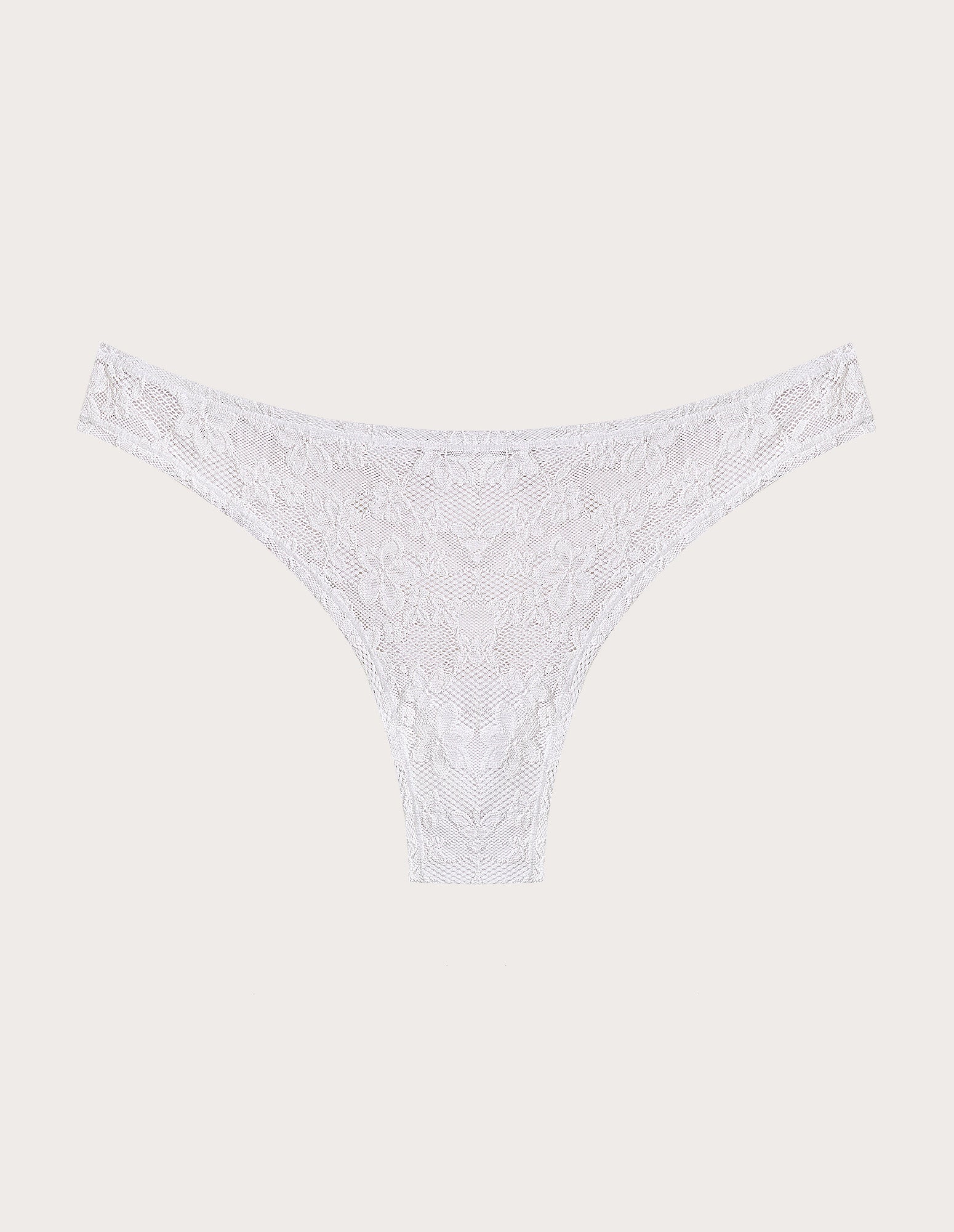 Brasiliana bianca in pizzo elasticizzato Stretch Lace - Image 6