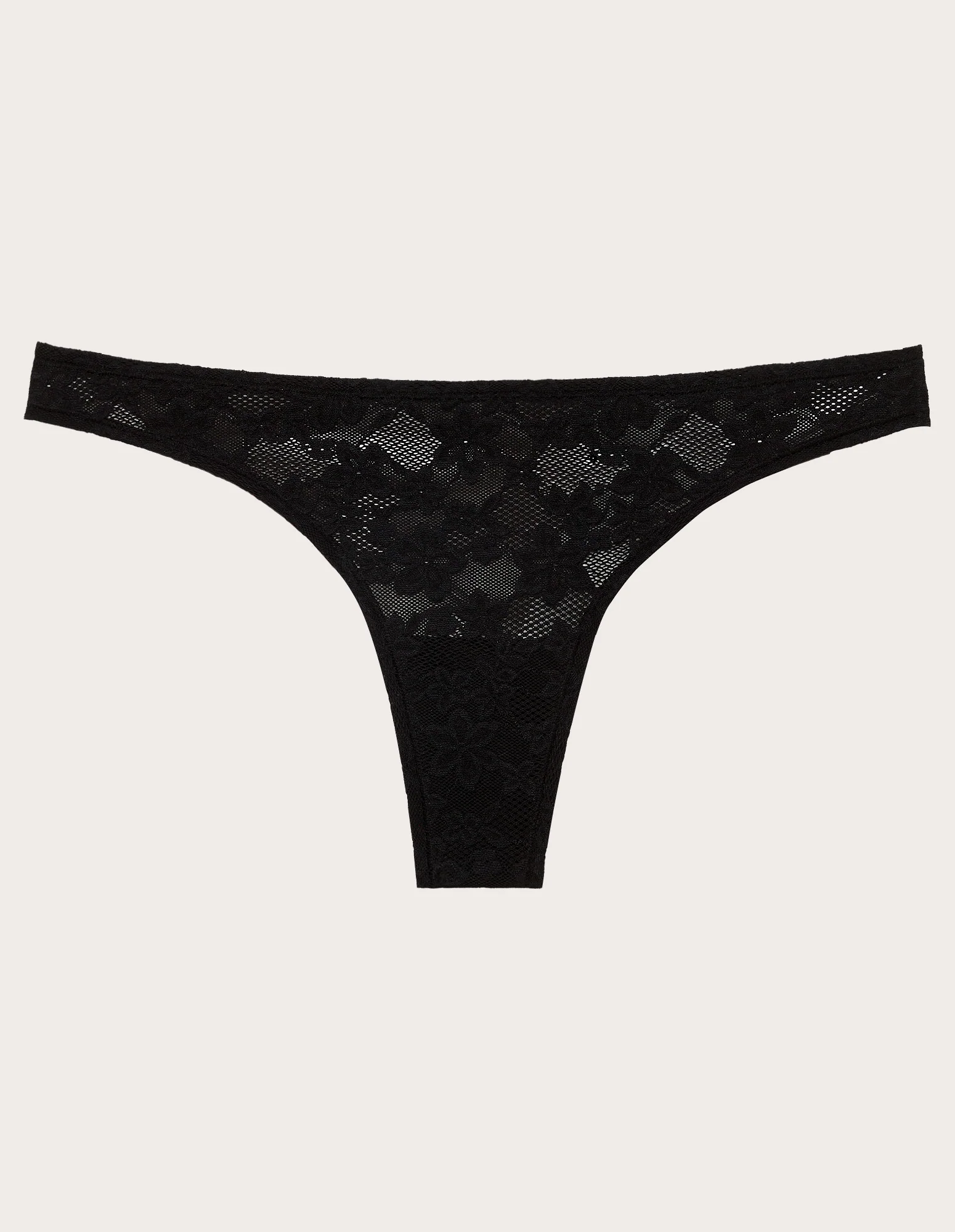Brasiliana nera in pizzo elasticizzato Stretch Lace - Image 6