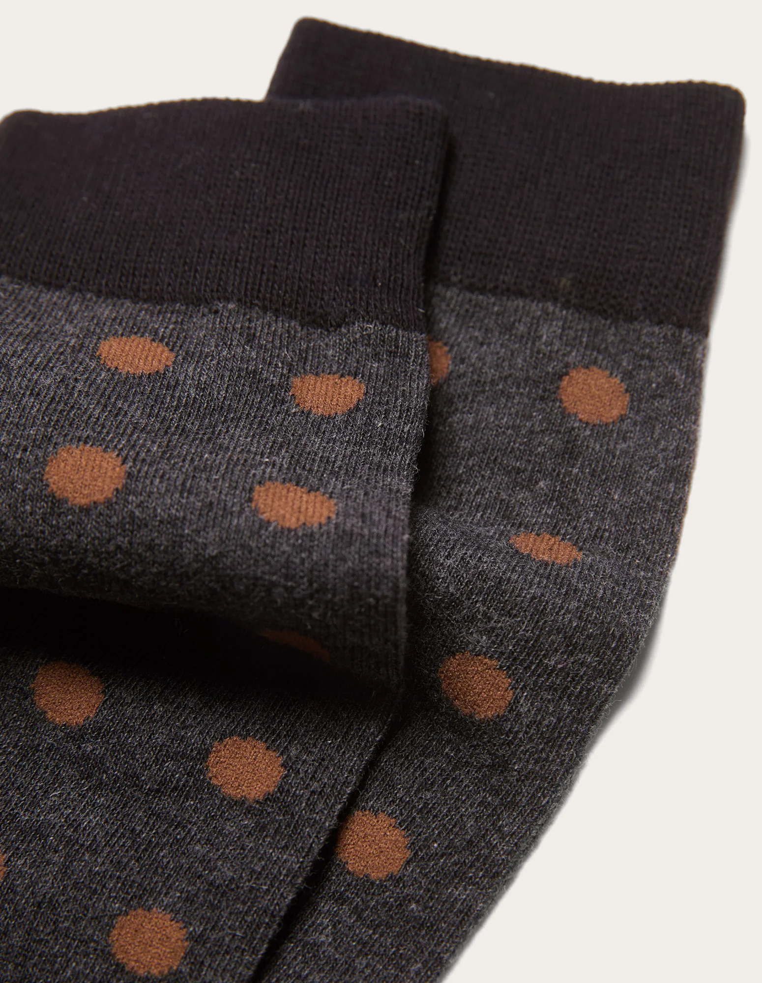 Calze corte da uomo beige con pois colorati Funny - Image 2