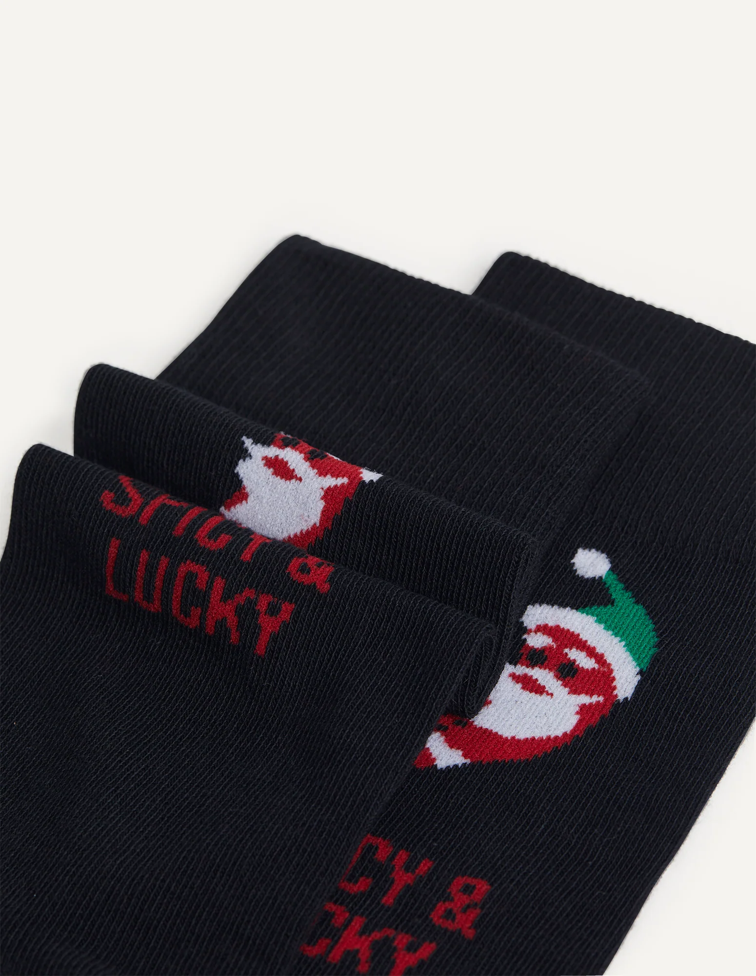 Calze corte natalizie in maglia Hello Xmas - Image 2