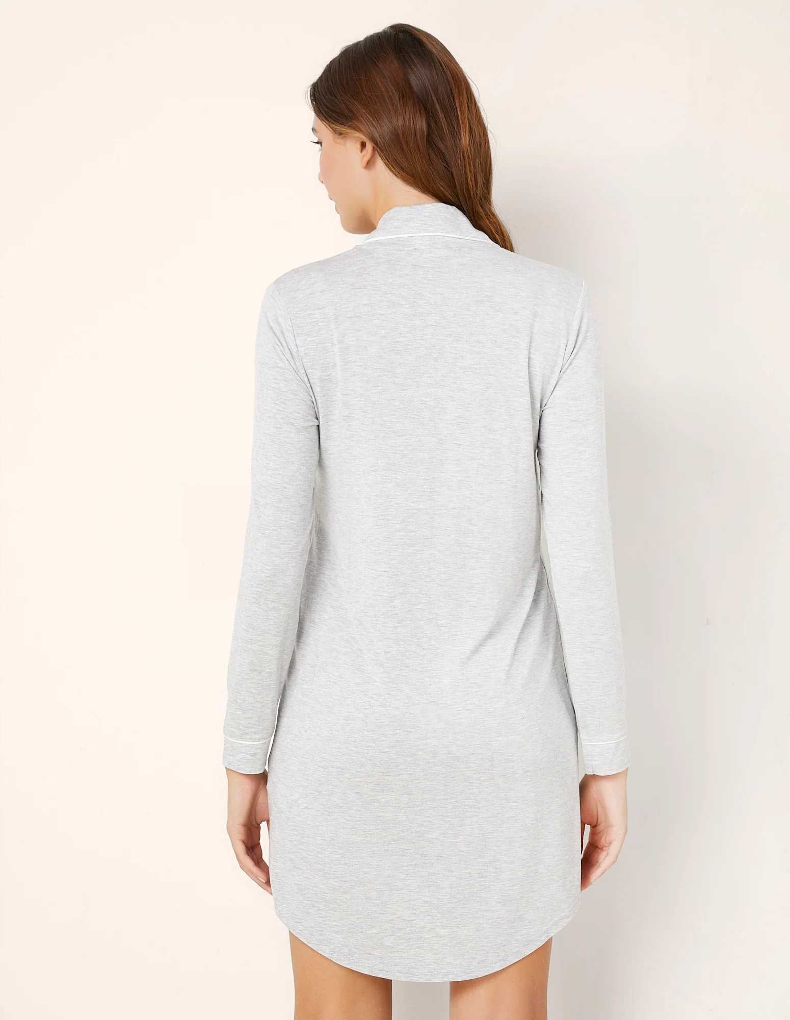 Camicia da notte con bottoni Daily con TENCEL™ Modal - Image 3