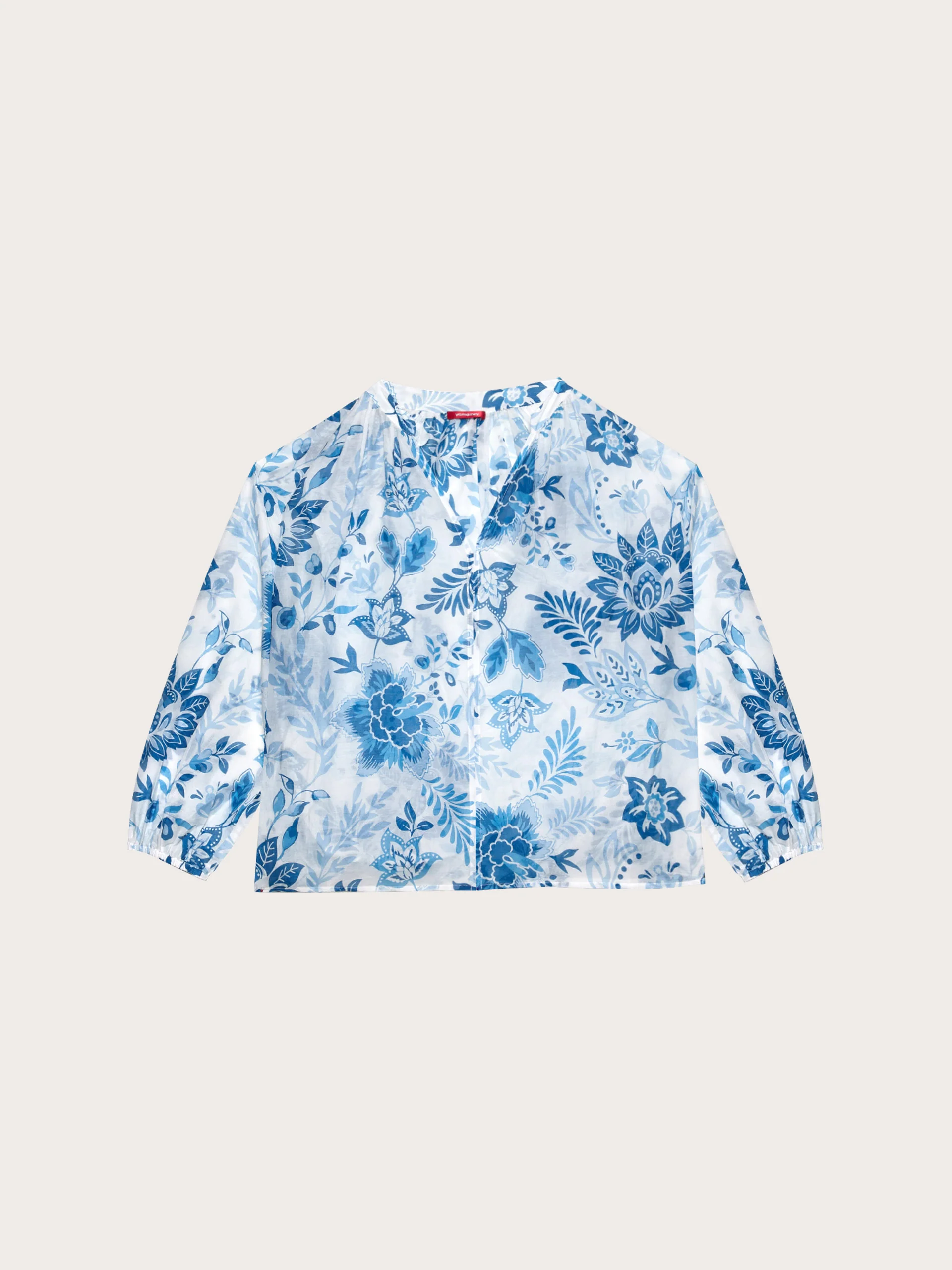 Blusa in voile di cotone con seta - Greta - Image 5