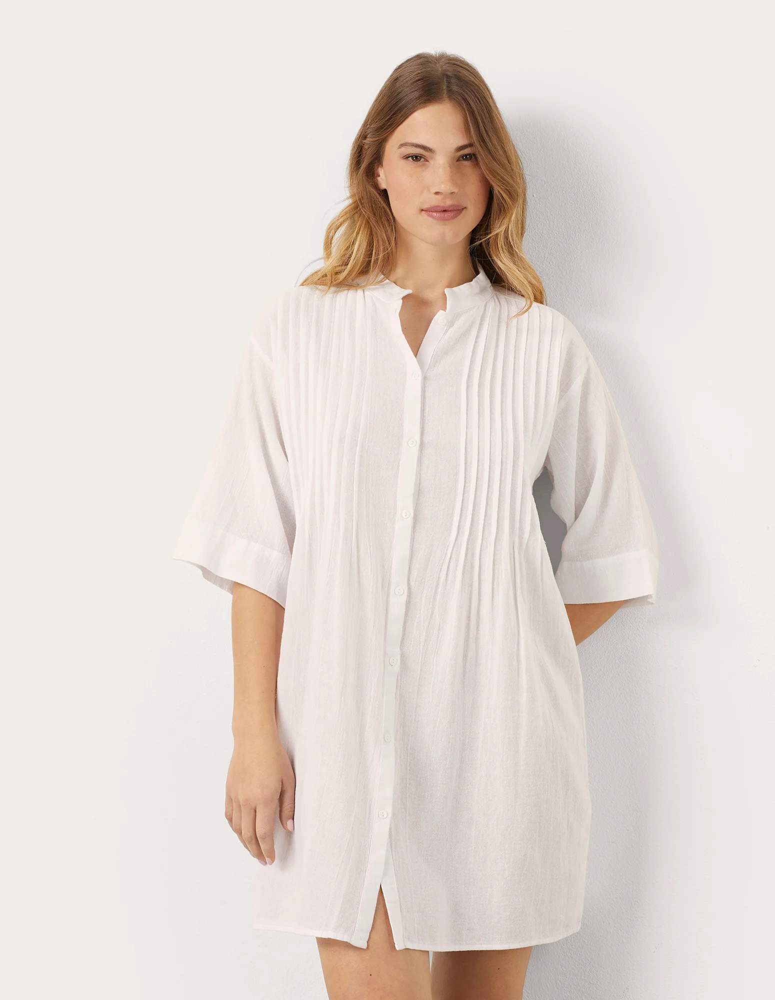 Camicione in cotone con pence Summer Glam - Image 3