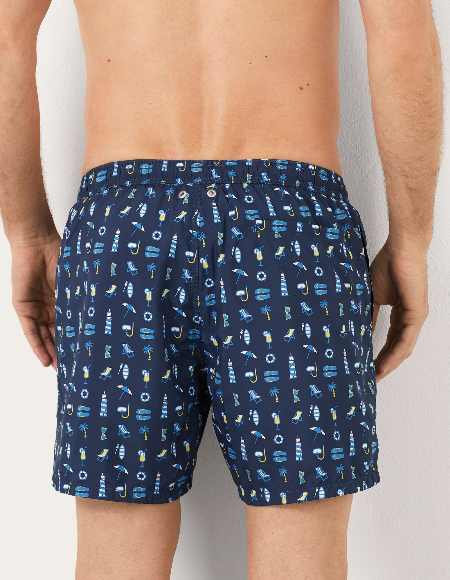 Costume boxer da uomo con elementi marini Marina I - Image 3