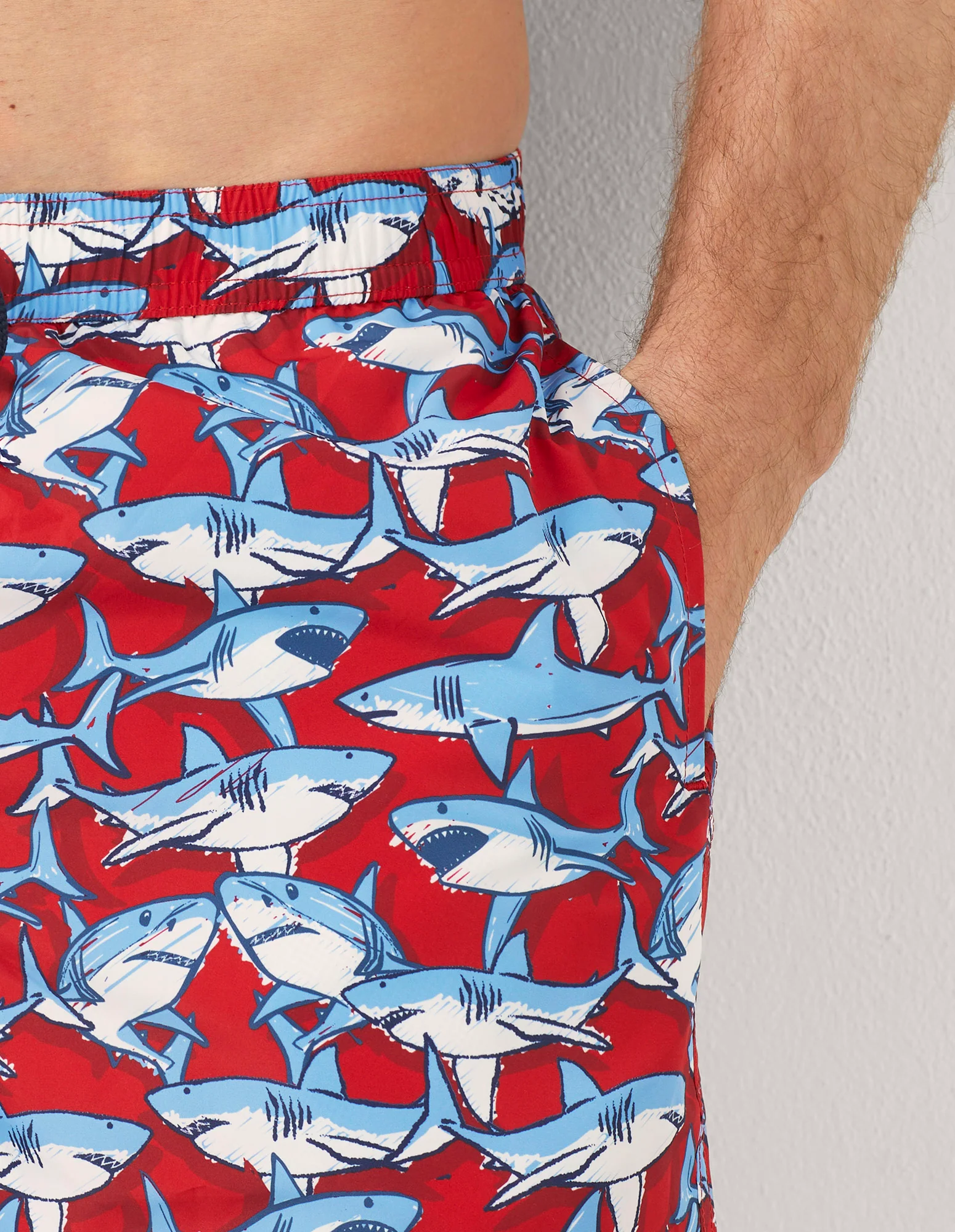 Costume boxer da uomo con squali Coral Reef - Image 4