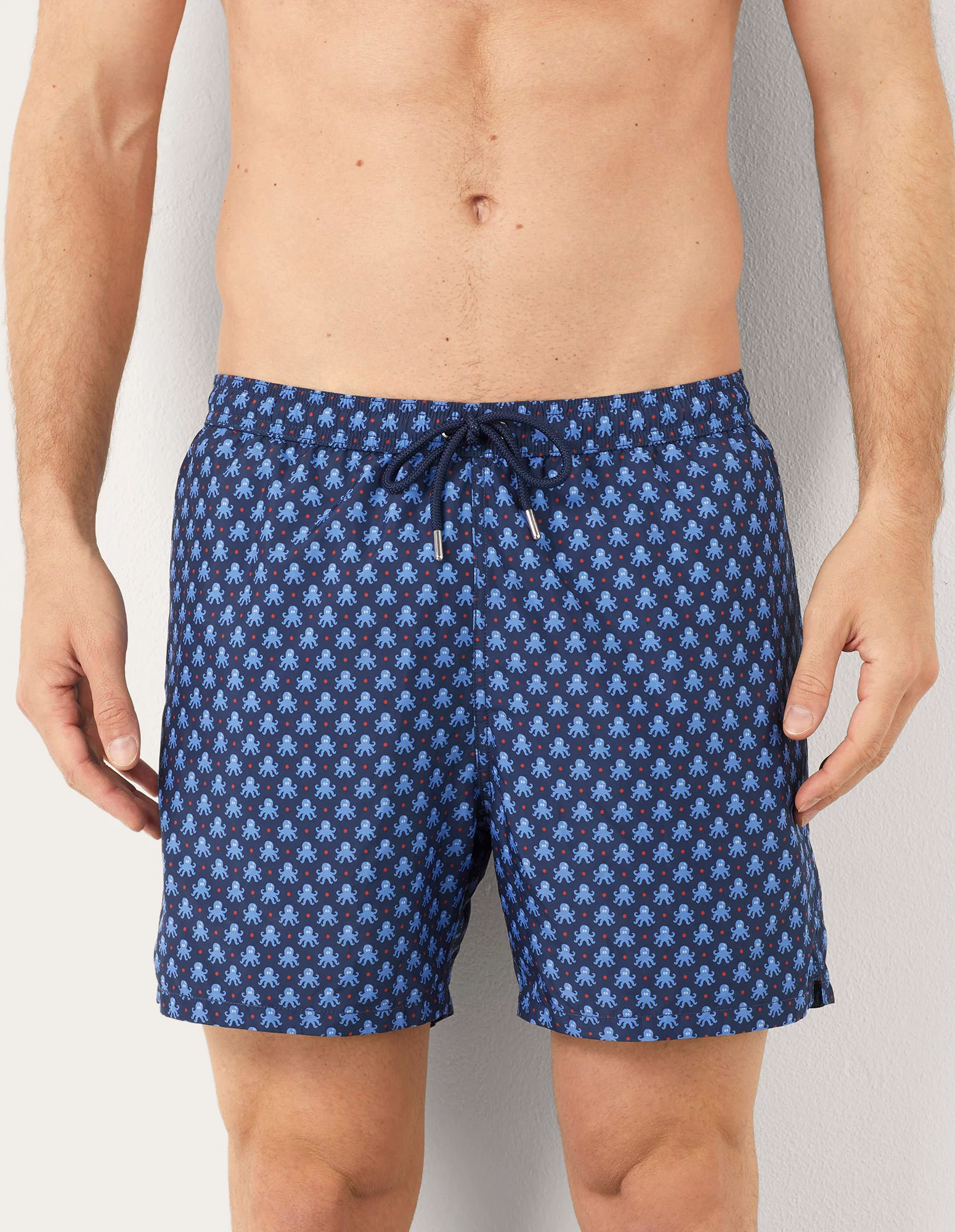 Costume boxer da uomo con stampa polipi Marina - Image 2