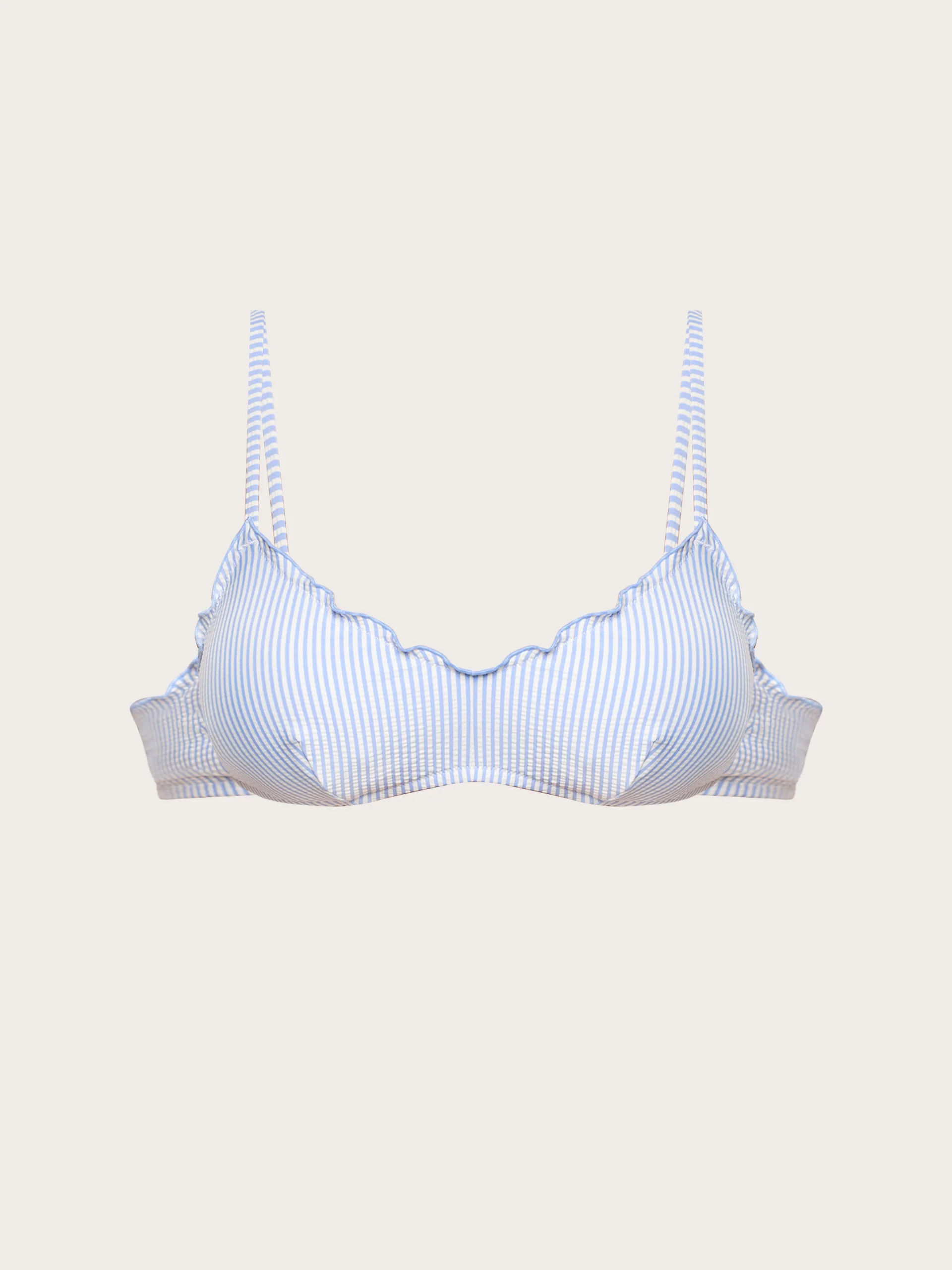 Costume bralette preformata senza ferretto - Seersucker - Image 5