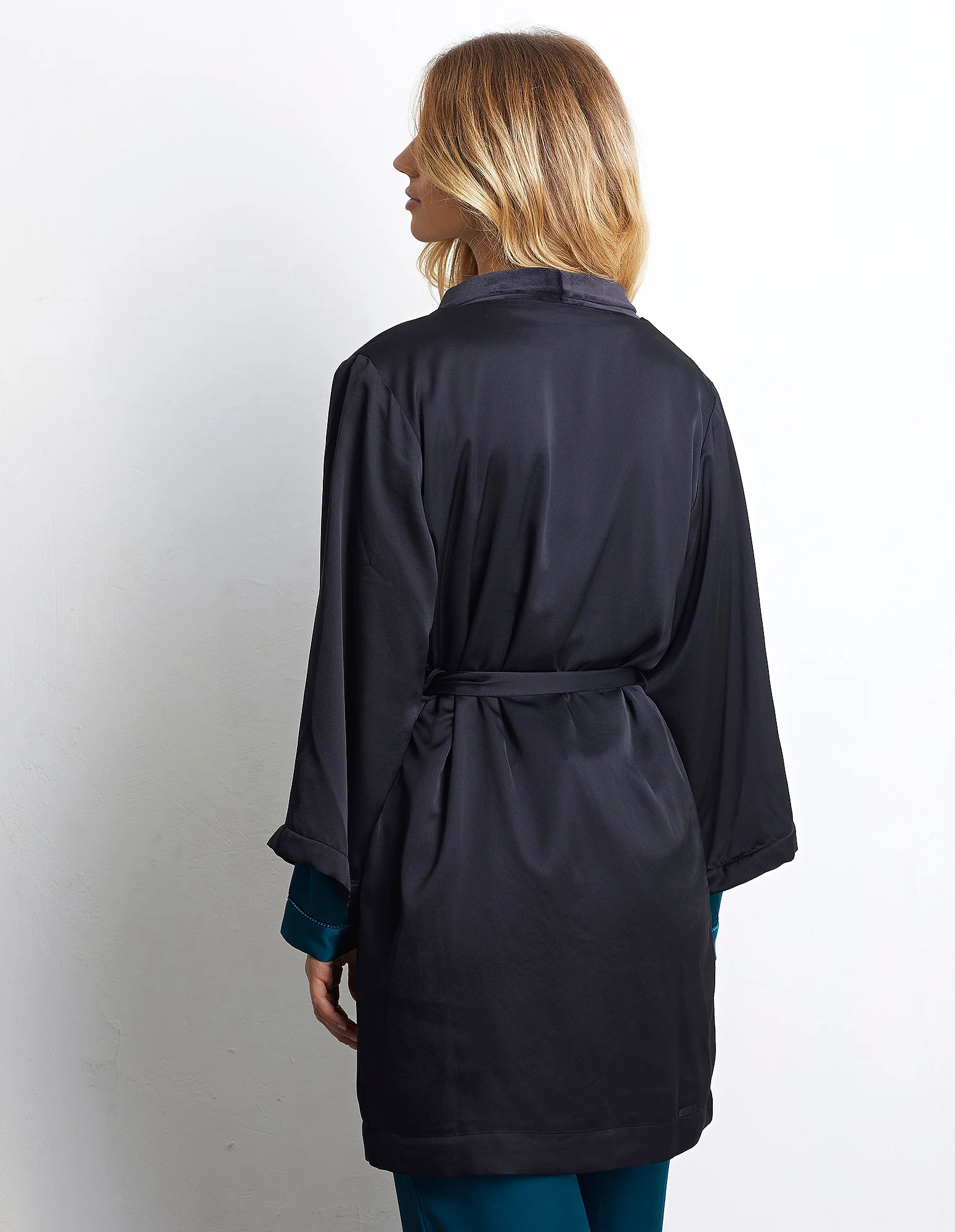 Kimono in raso Emerald Touch - Image 8