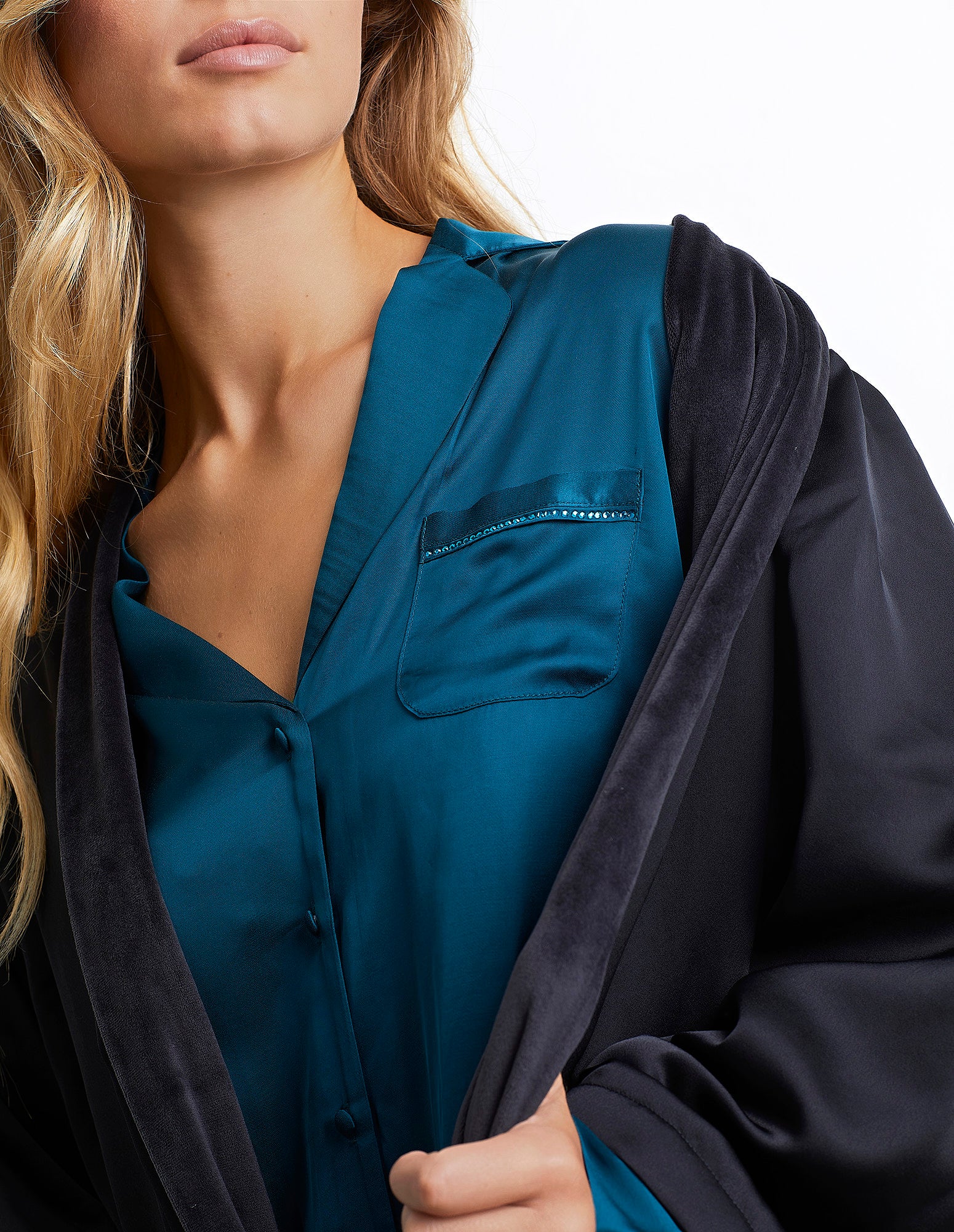 Kimono in raso Emerald Touch - Image 9