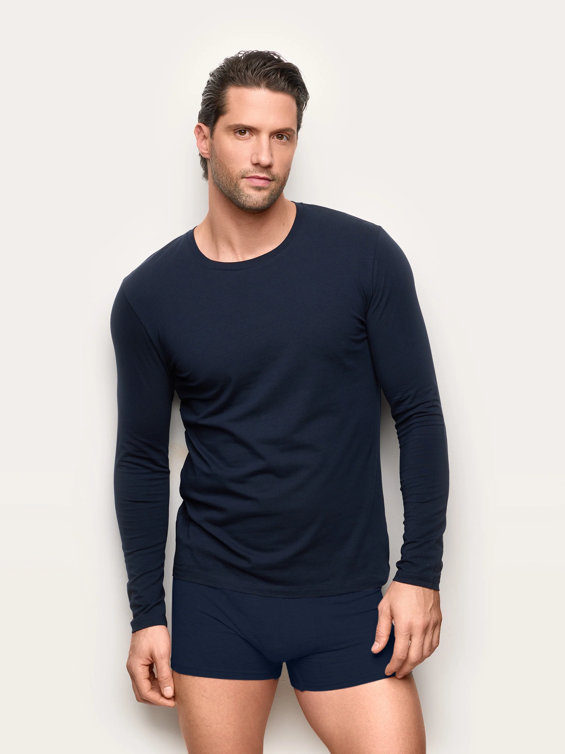 Maglia girocollo manica lunga jersey di cotone - New Simply - Image 6