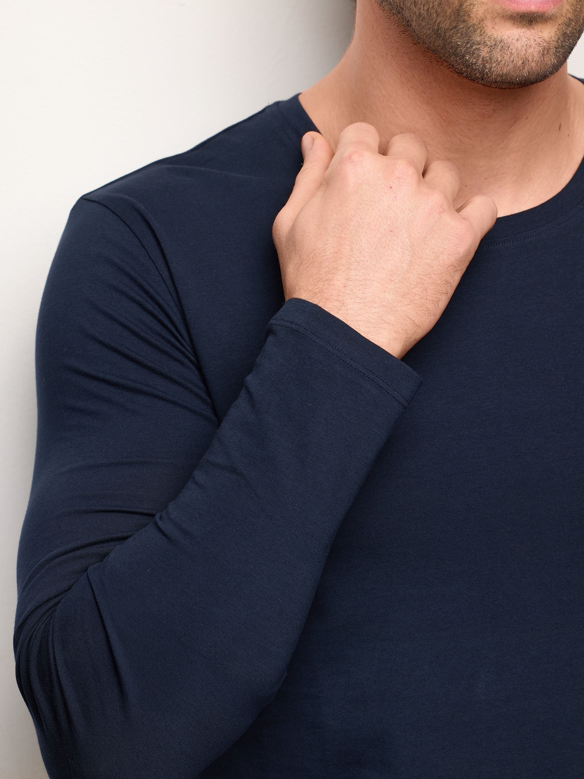Maglia girocollo manica lunga jersey di cotone - New Simply - Image 8