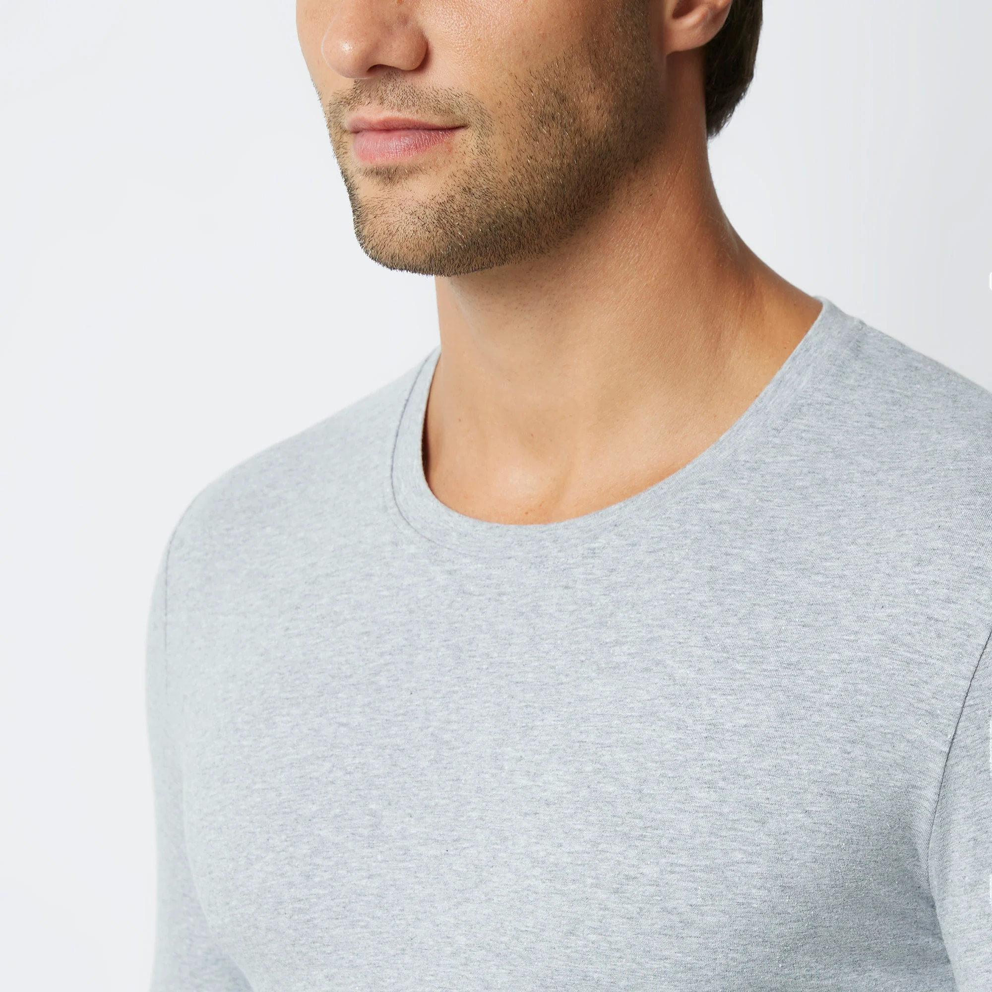 Maglia girocollo uomo a maniche lunghe in cotone New Simply - Image 11