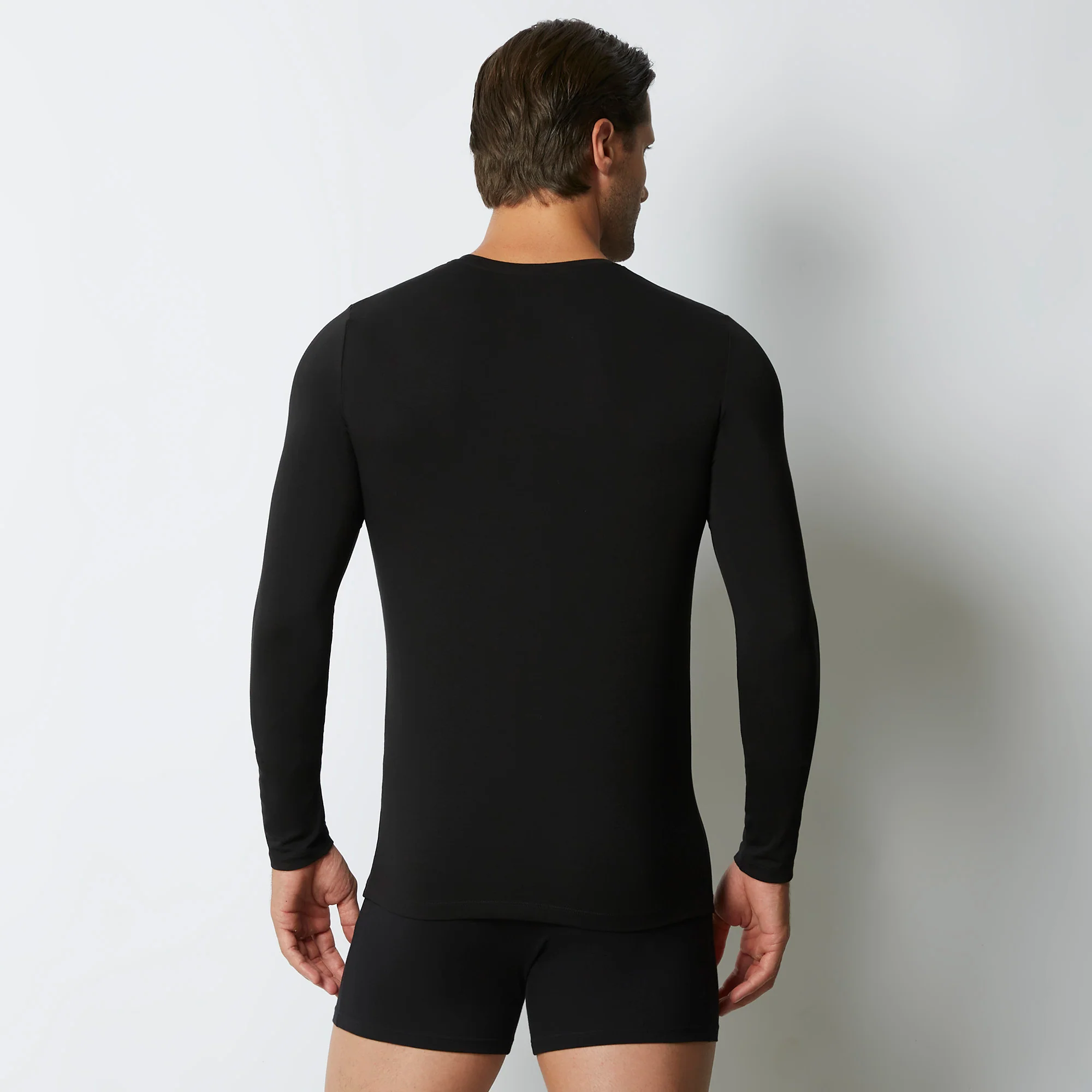 Maglia girocollo uomo a maniche lunghe in cotone New Simply - Image 14