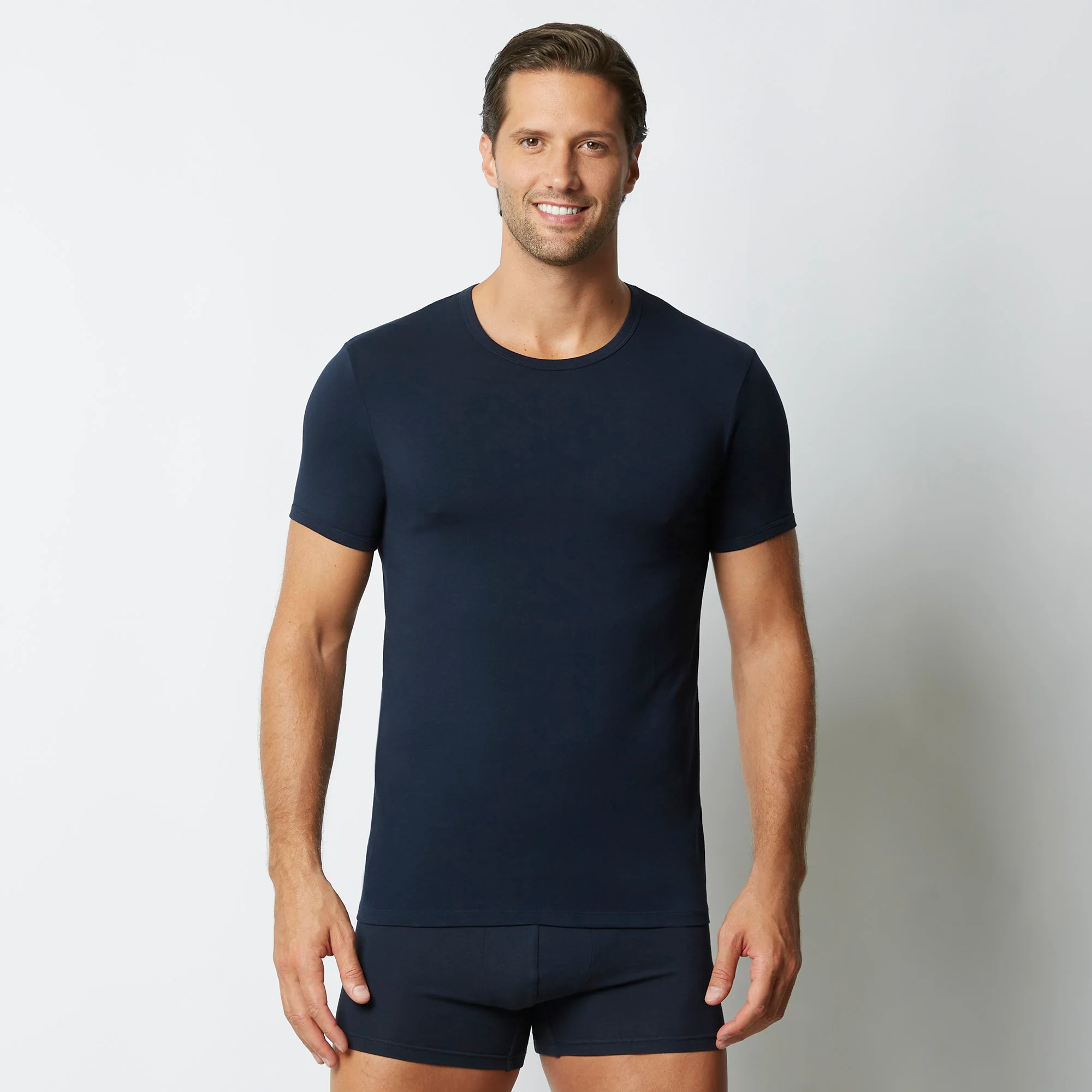 Maglia girocollo uomo in cotone New Simply - Image 5