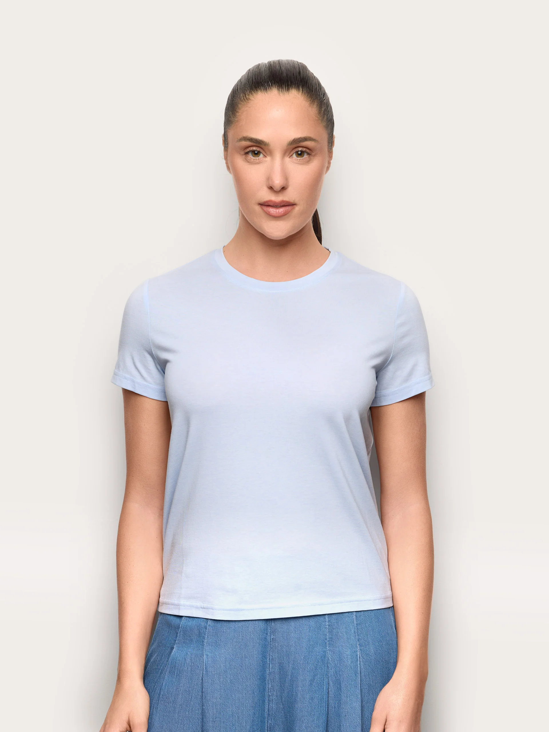 Maglia manica corta con TENCEL™ Modal, Cotone e Seta - Image 14