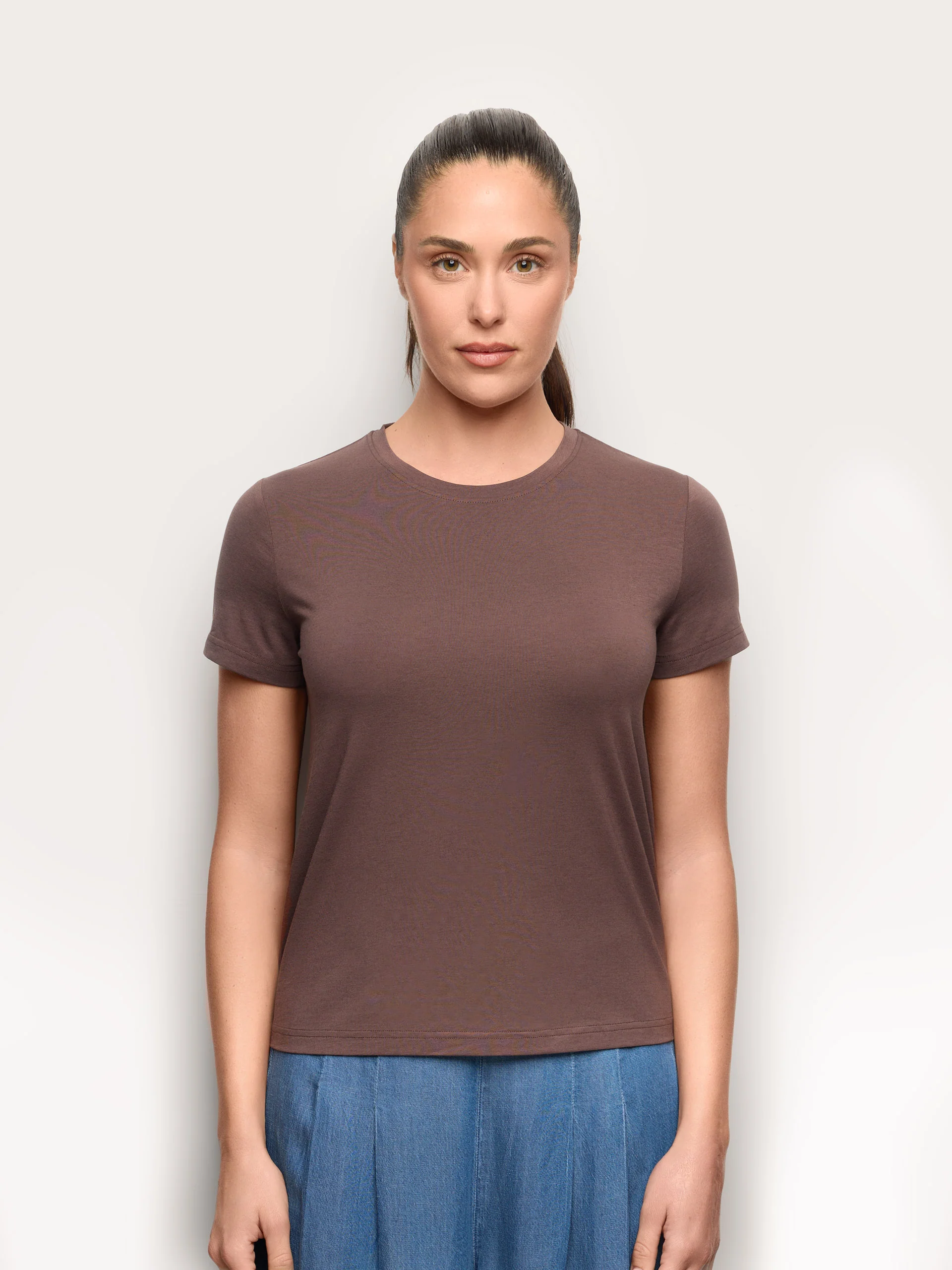 Maglia manica corta con TENCEL™ Modal, Cotone e Seta - Image 18