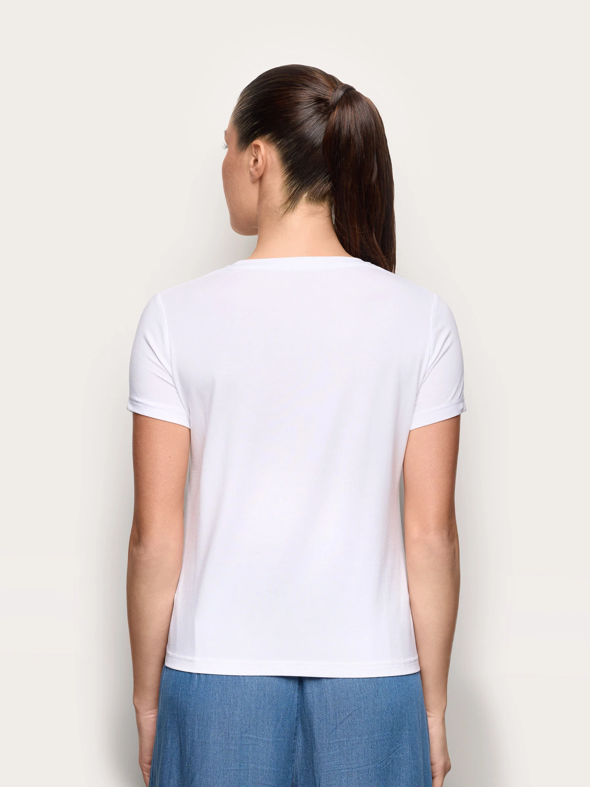 Maglia manica corta con TENCEL™ Modal, Cotone e Seta - Image 3