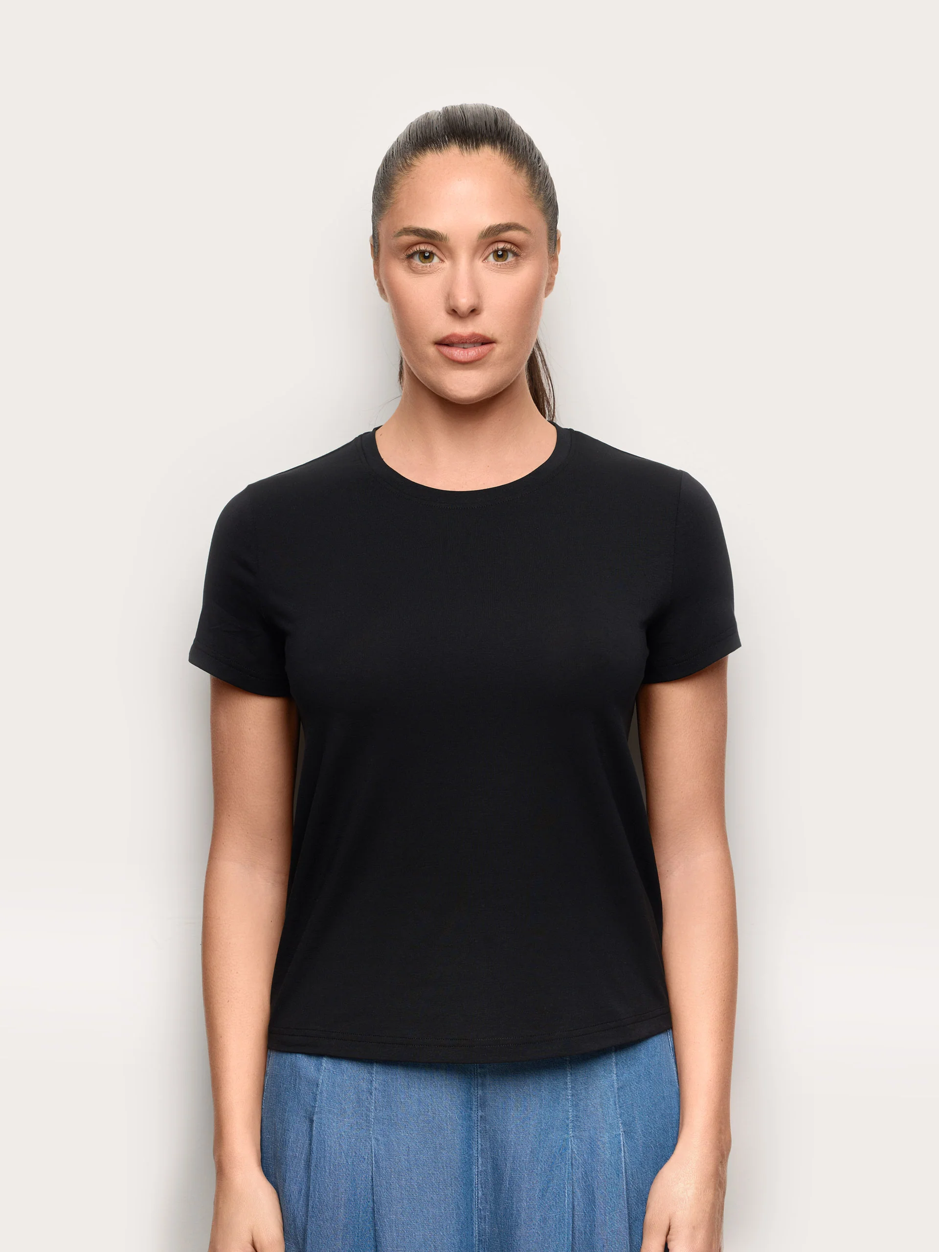 Maglia manica corta con TENCEL™ Modal, Cotone e Seta - Image 6