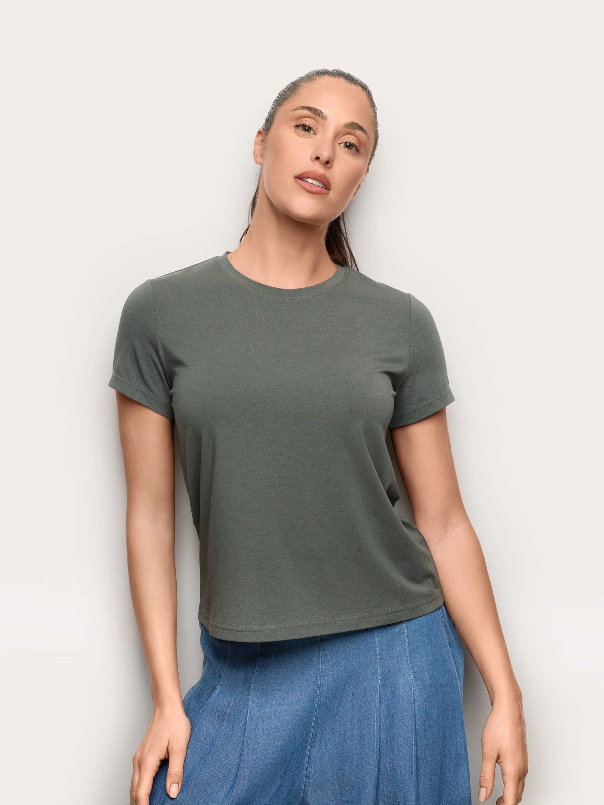 Maglia manica corta con TENCEL™ Modal, Cotone e Seta - Image 9