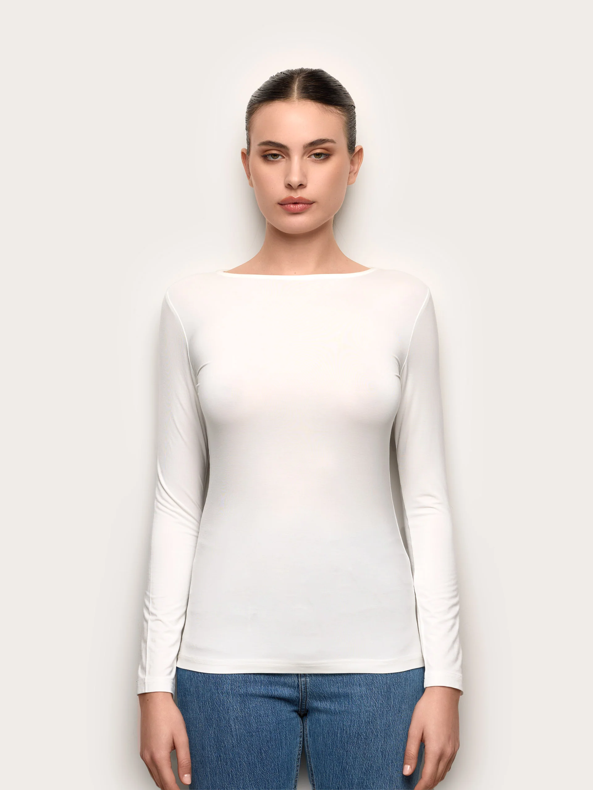 Maglia manica lunga con TENCEL™ Modal e Seta - Image 11
