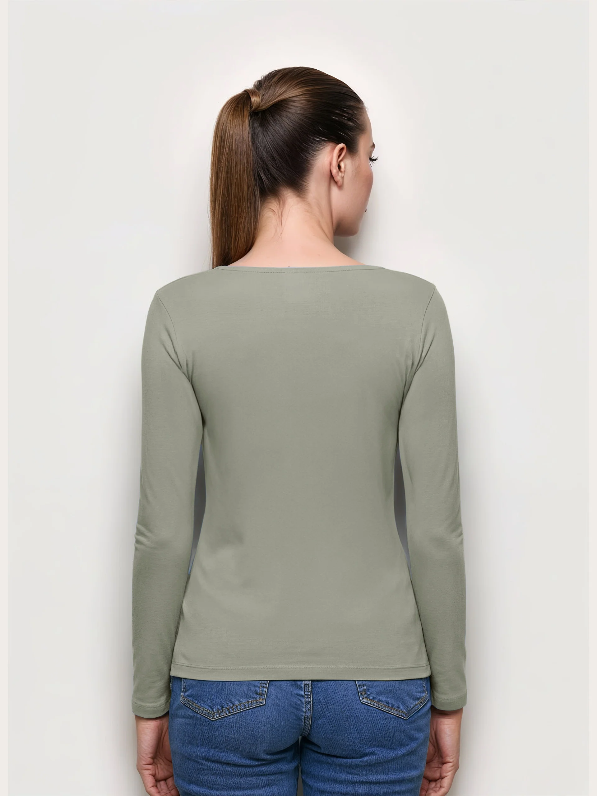 Maglia manica lunga con TENCEL™ Modal e Seta - Image 16