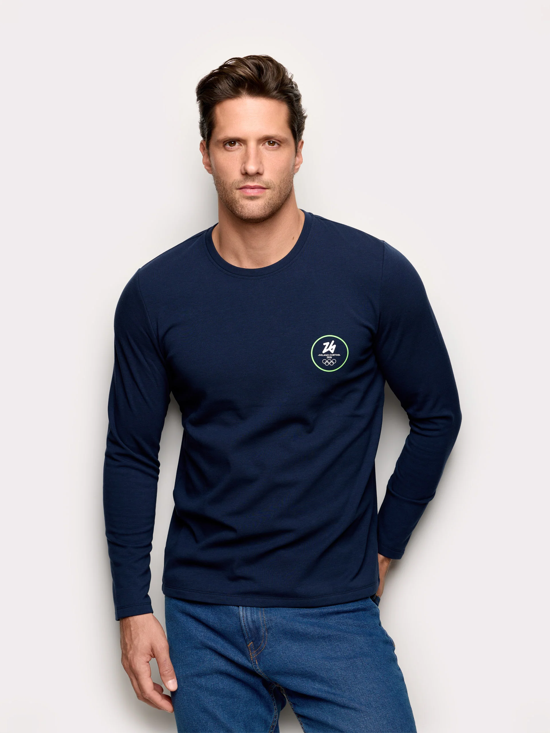 Maglia manica lunga cotone Milano Cortina 2026® - Image 2