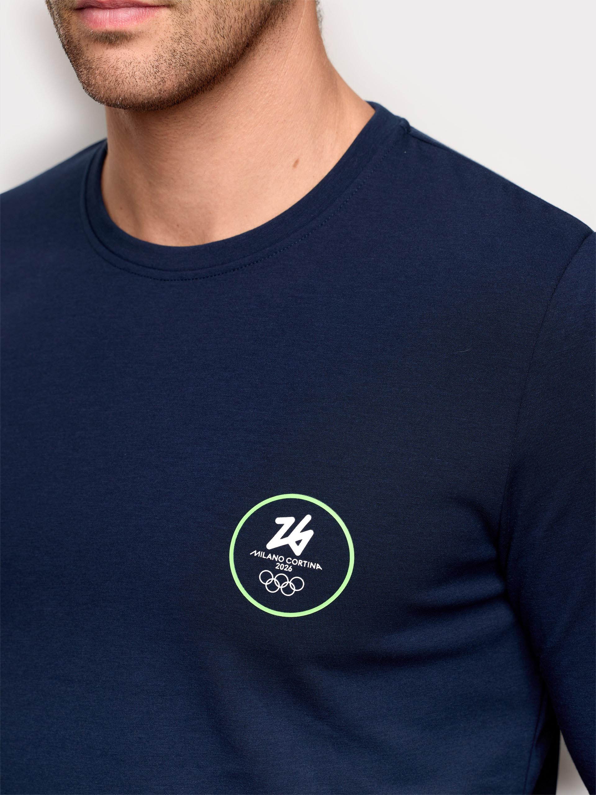 Maglia manica lunga cotone Milano Cortina 2026® - Image 3