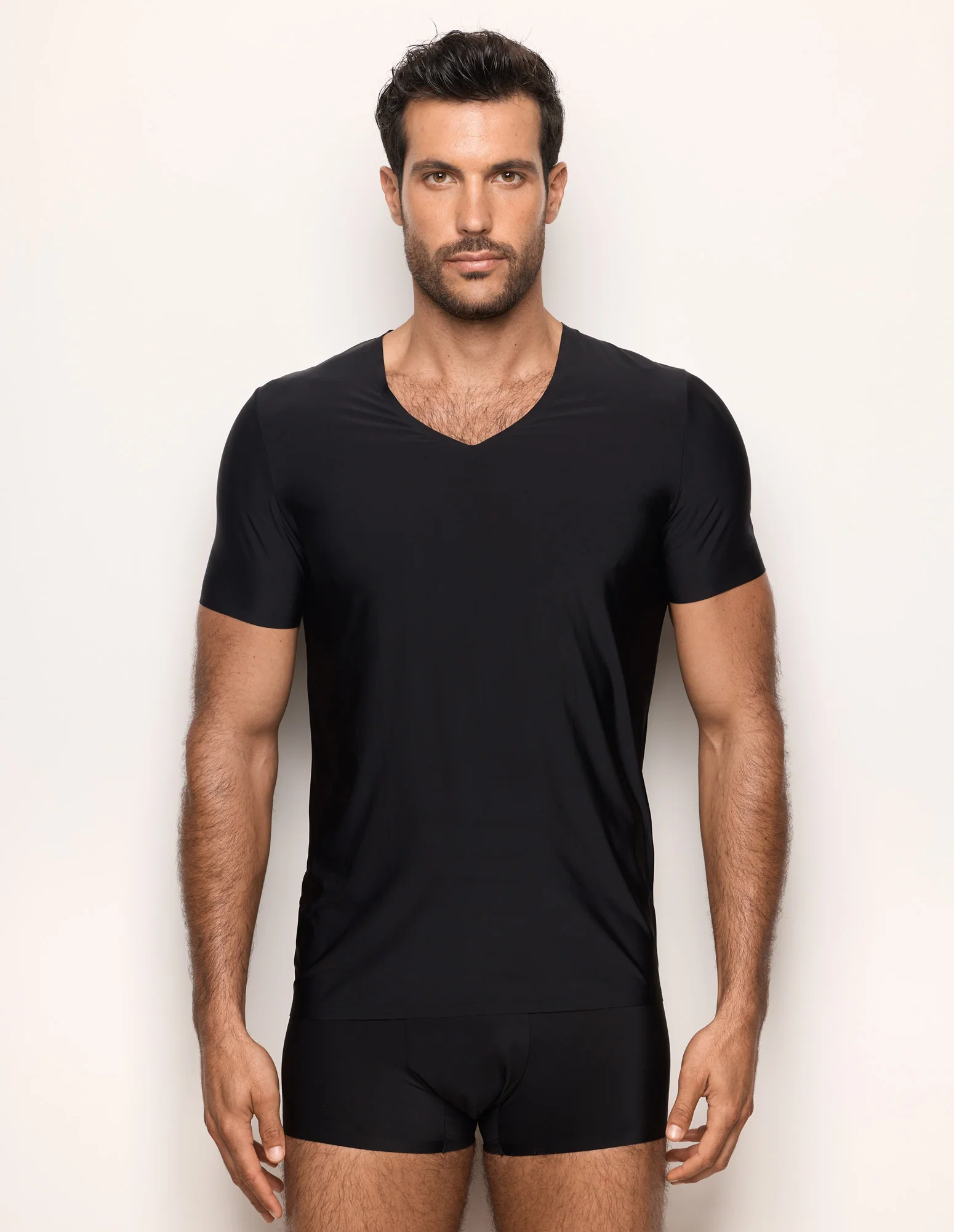 Maglia micro-fibra scollo a V Invisible - Image 8