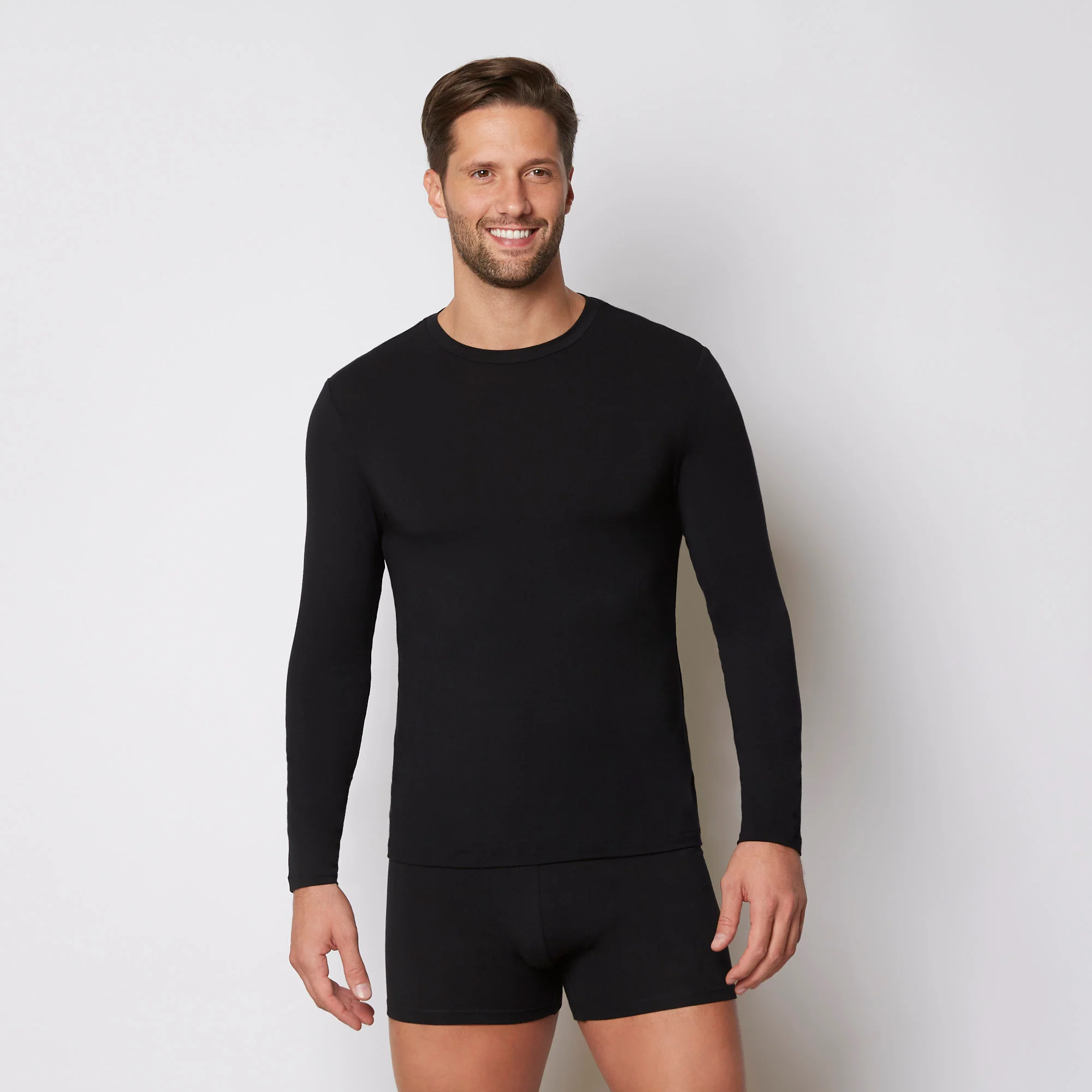 Maglia Modal e Cashmere uomo a manica lunga - Basic Cashmere - Image 5