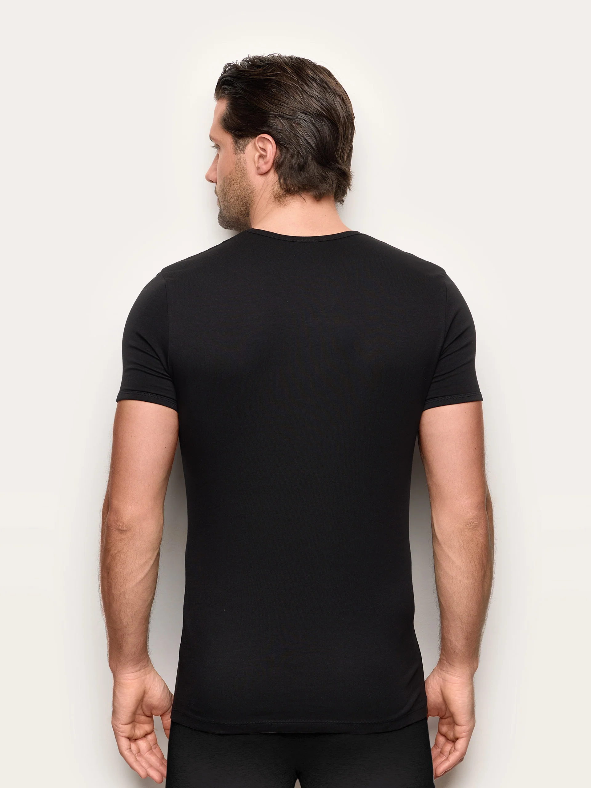Maglia scollo V jersey di cotone - New Simply - Image 19