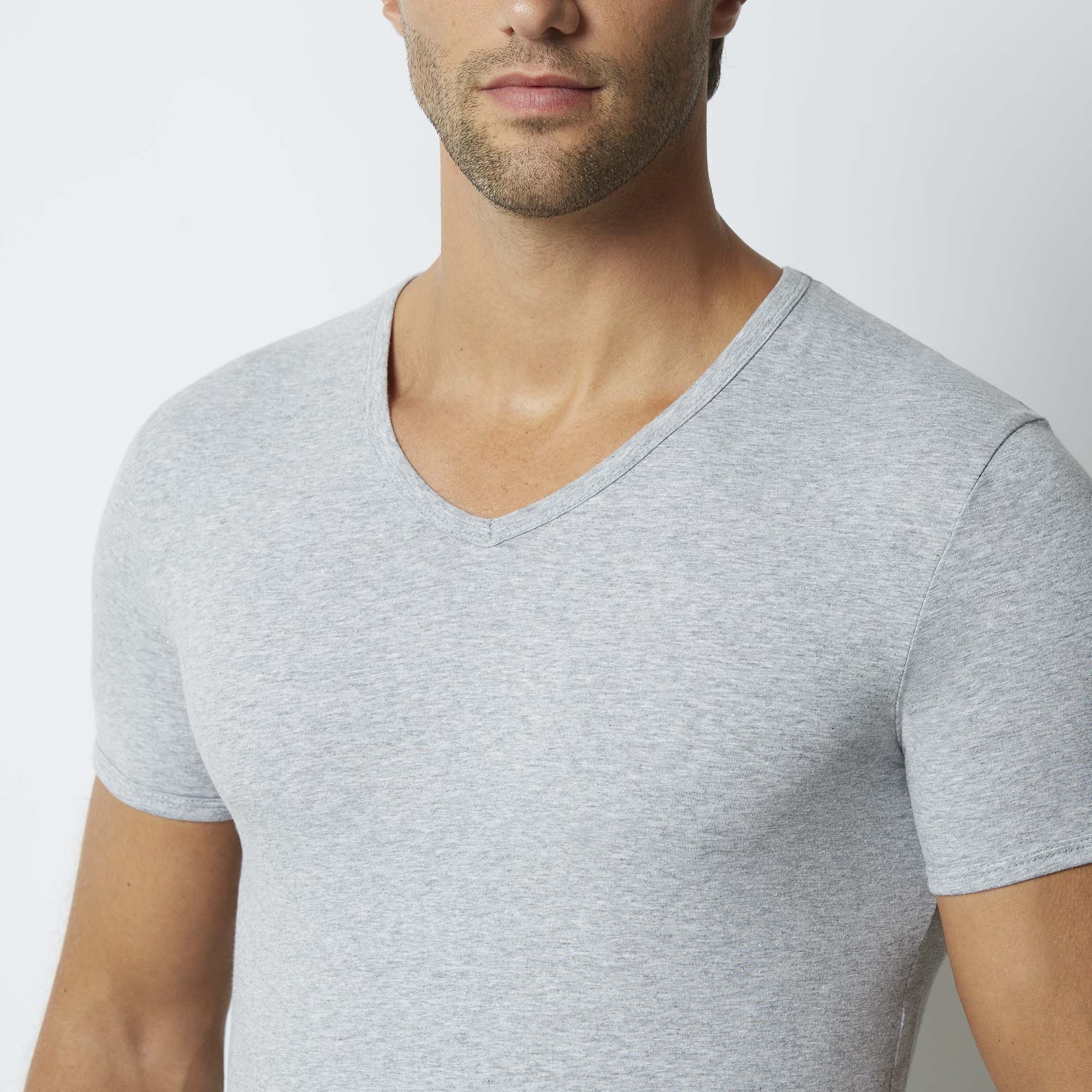 Maglia scollo V uomo in cotone New Simply - Image 11