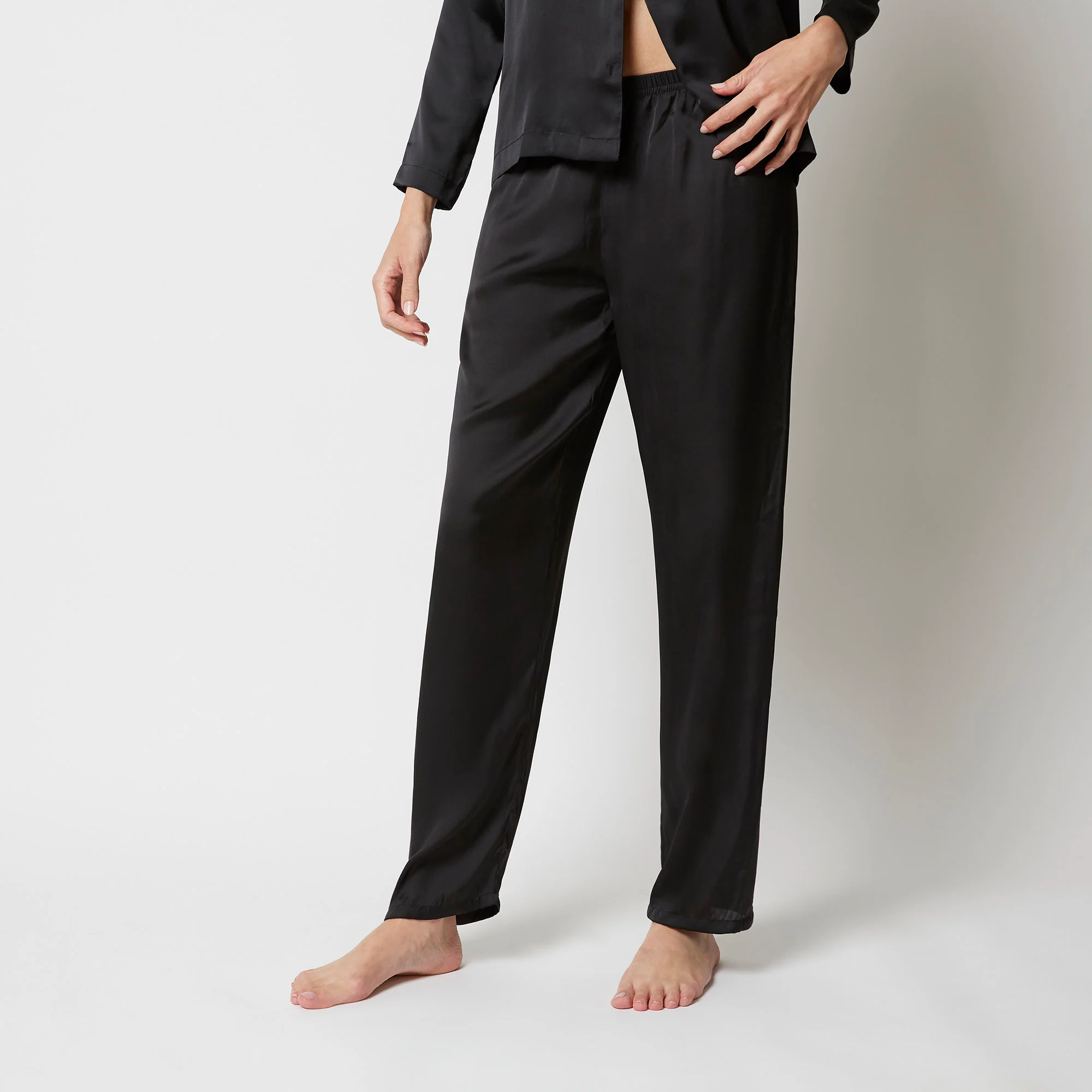 Pantalone in raso - Primula - Image 3