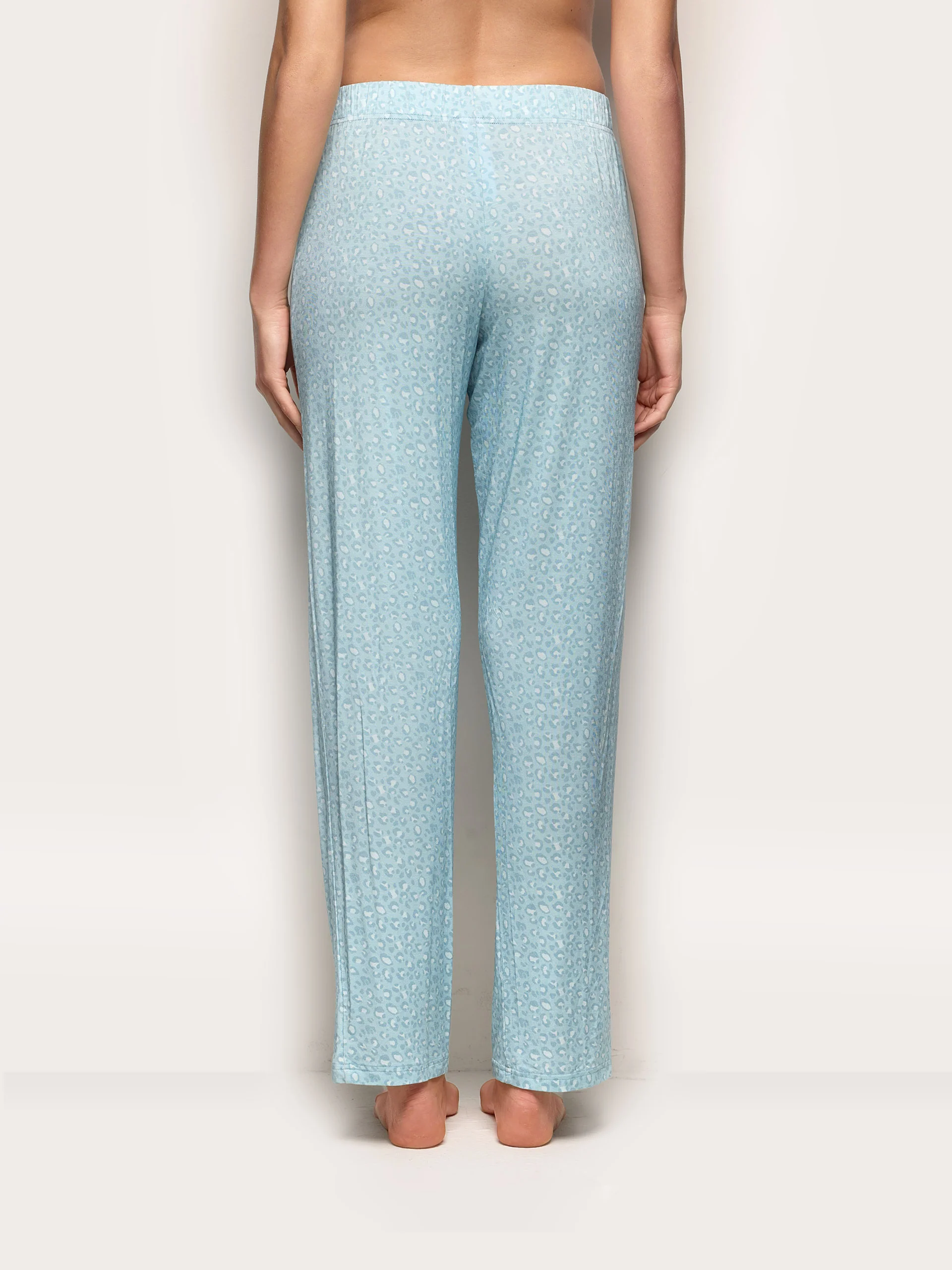 Pantalone lungo con TENCEL™ Modal Leopard - Image 3