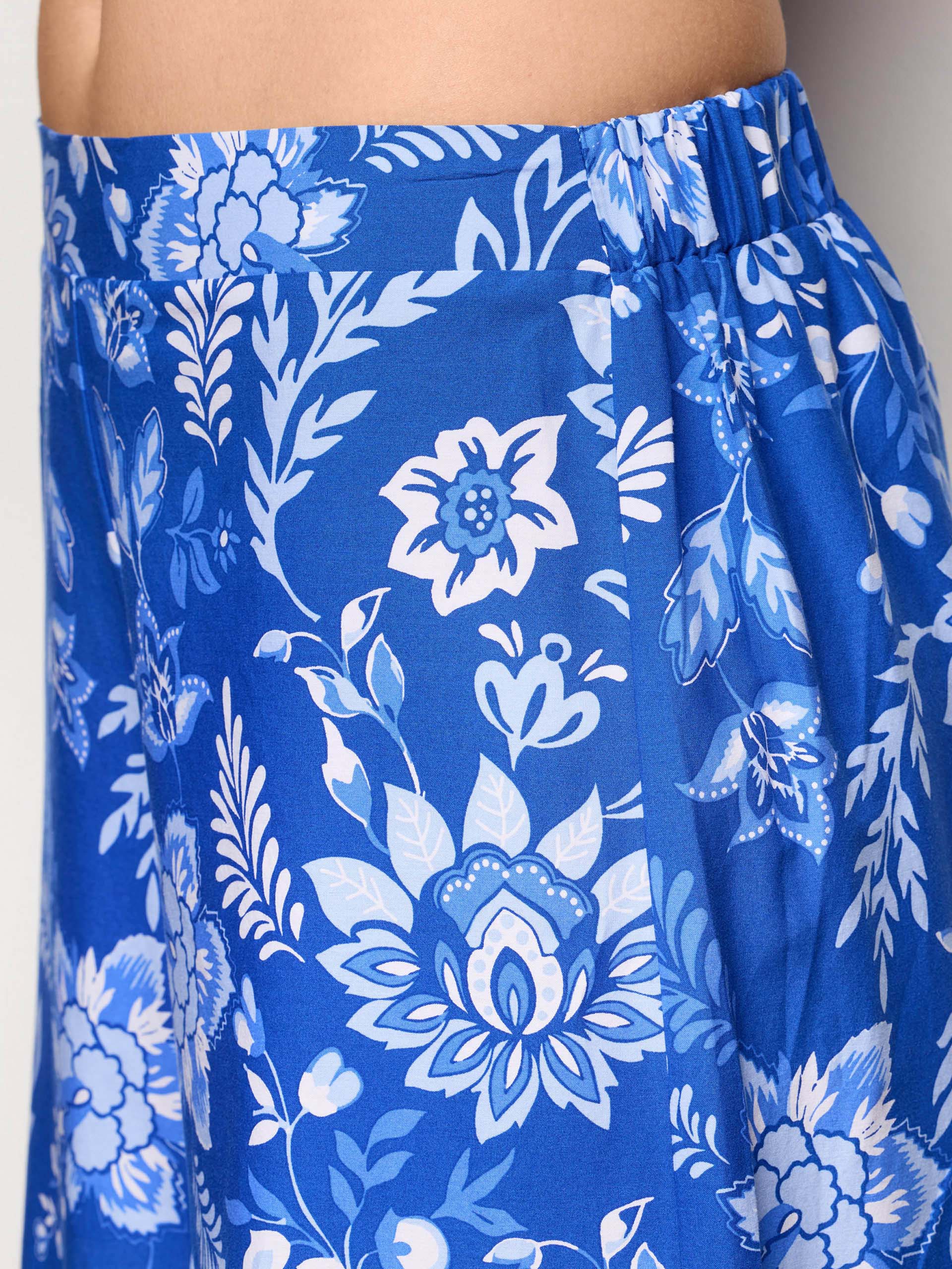 Pantalone lungo in cotone e viscosa - Greta - Image 3