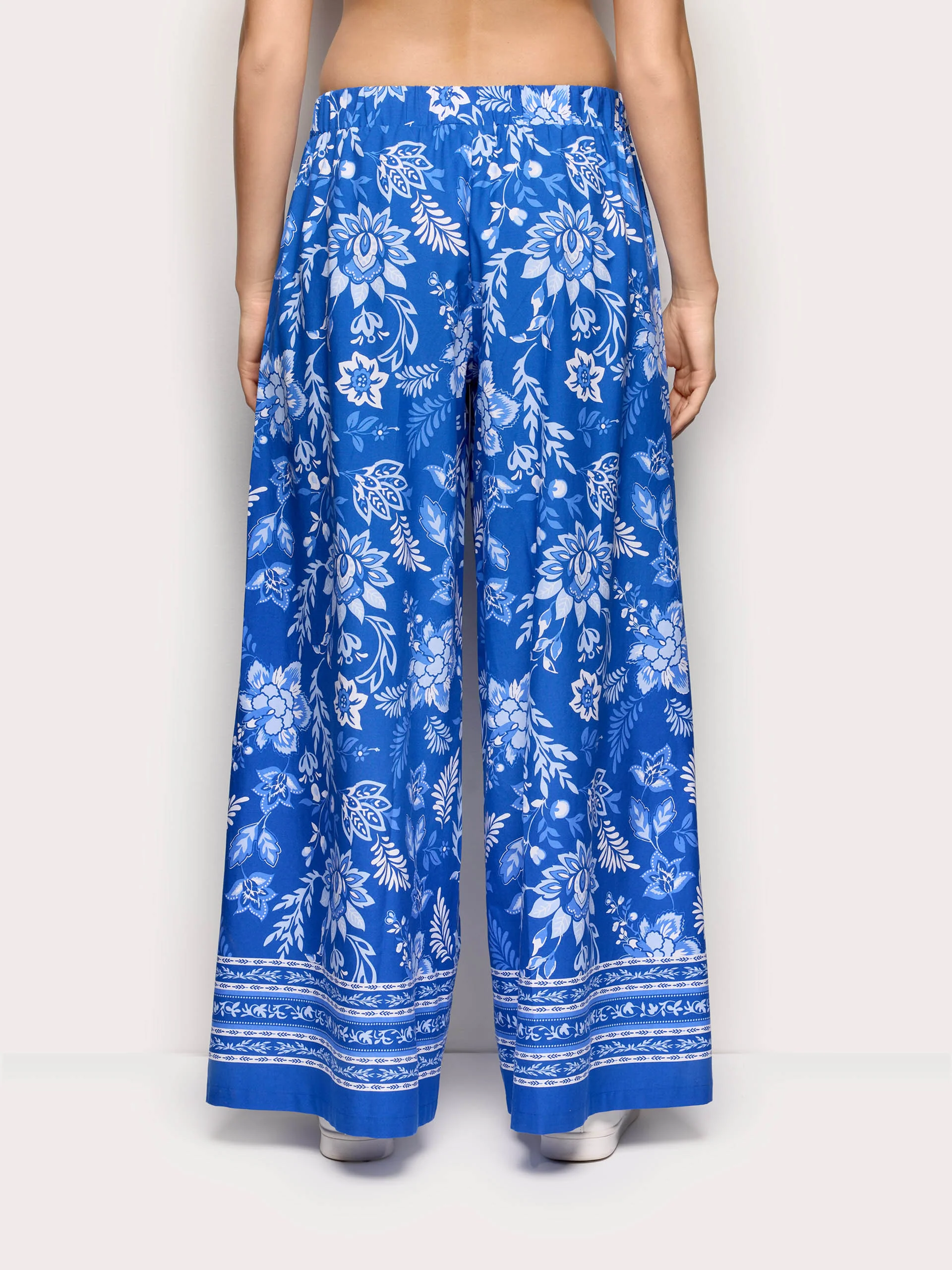 Pantalone lungo in cotone e viscosa - Greta - Image 5