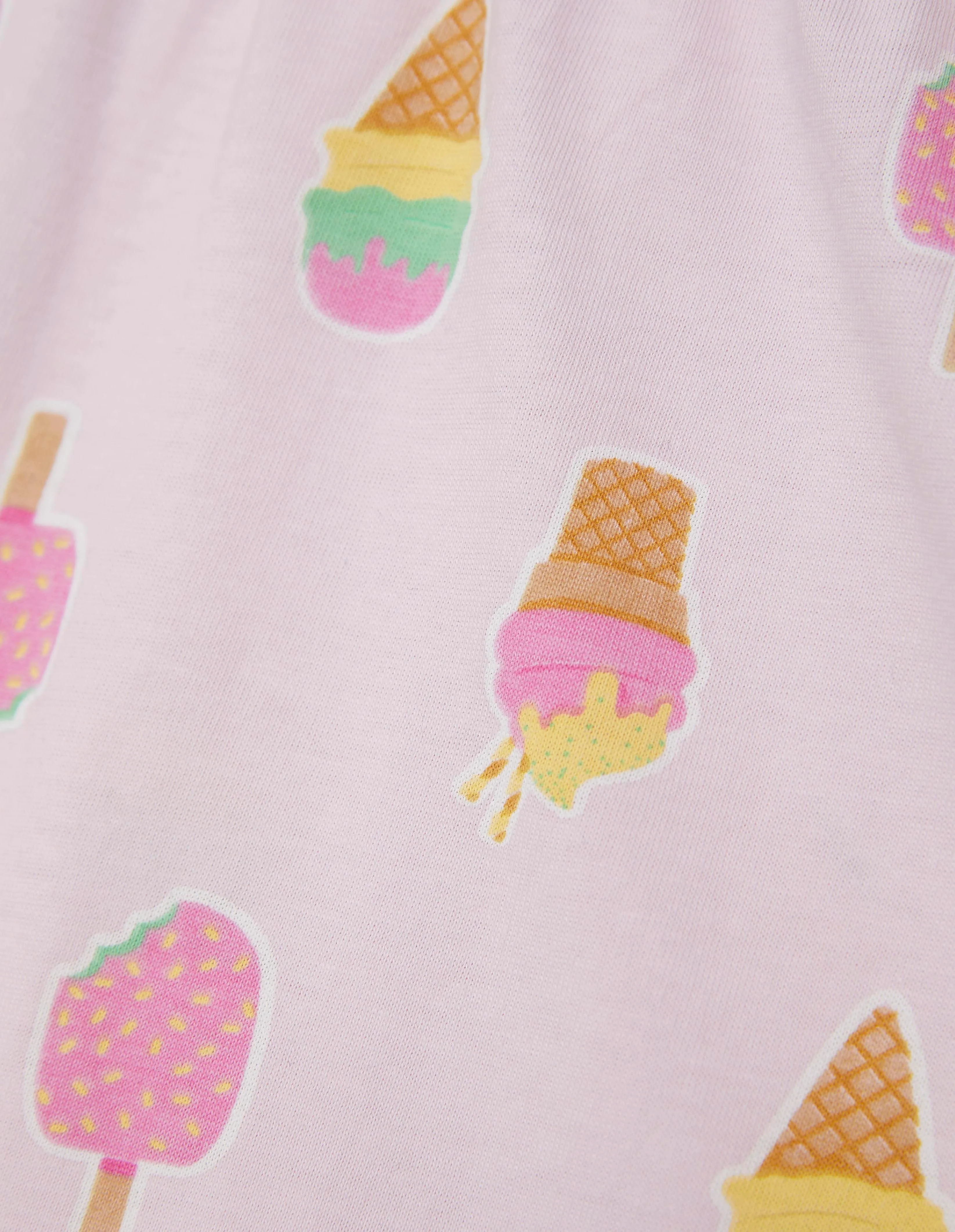 Pigiama corto con maglia girocollo con coni gelato all-over Sweet Summer - Image 6