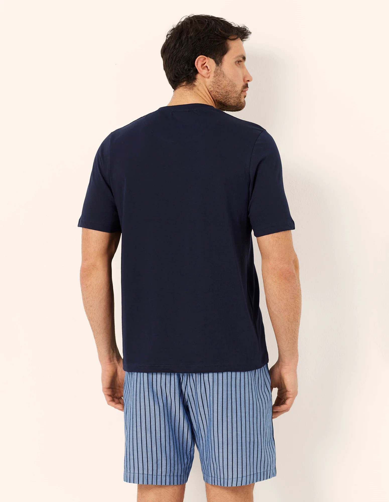 Pigiama corto in cotone con taschino Daily Pajamas - Image 3