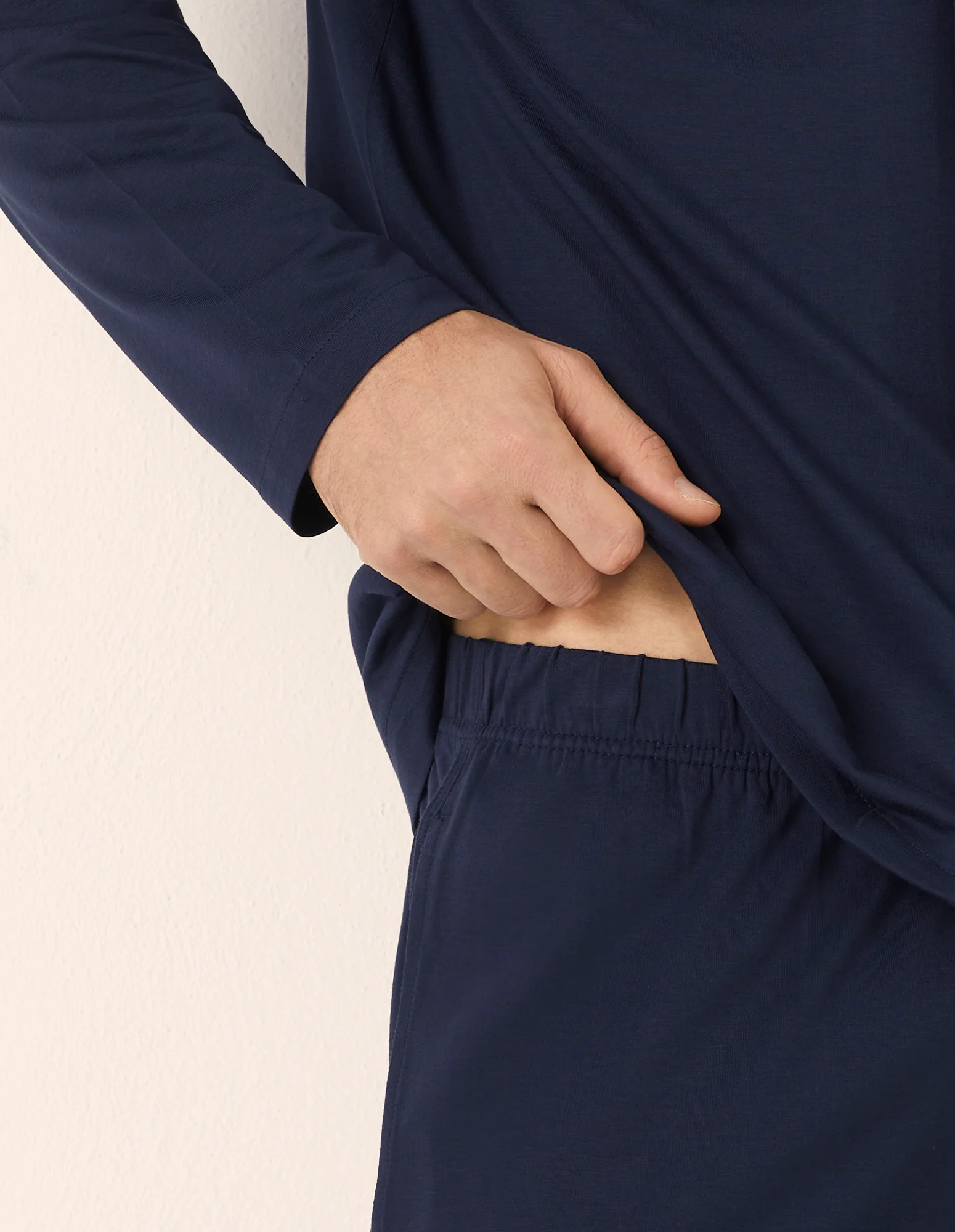 Pigiama lungo taglio camicia in cotone Daily Pajamas - Image 5