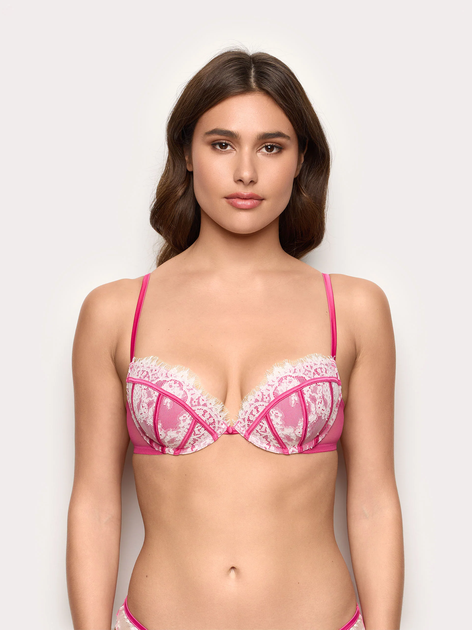 Push up soft con ferretto in raso e pizzo - Chantilly - Image 2