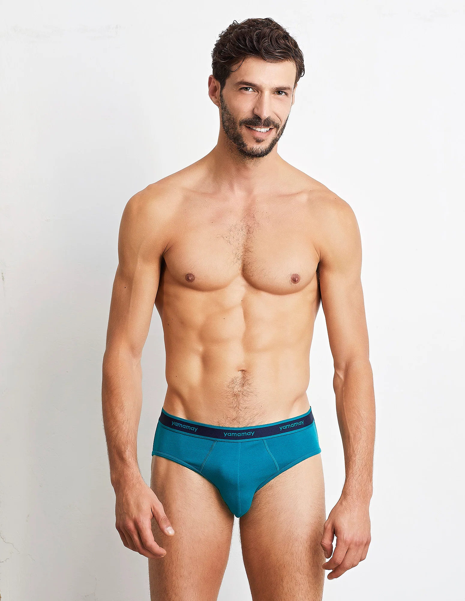Slip tinta unita in jersey elasticizzato con elastico a contrasto New Fashion Color - Image 7