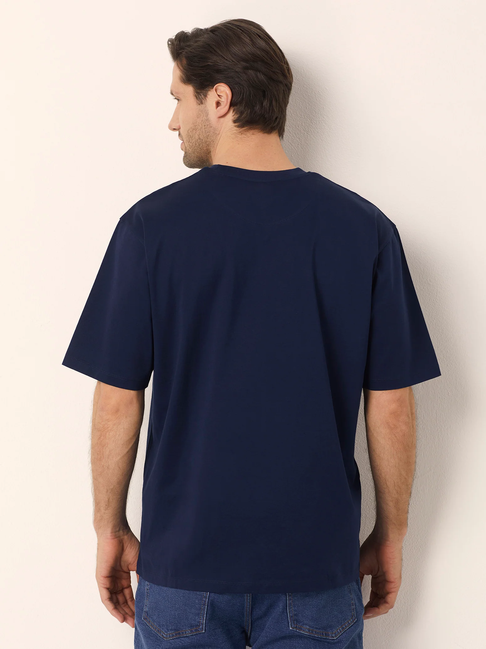T-shirt girocollo da uomo in cotone Premium Cotton - Image 6