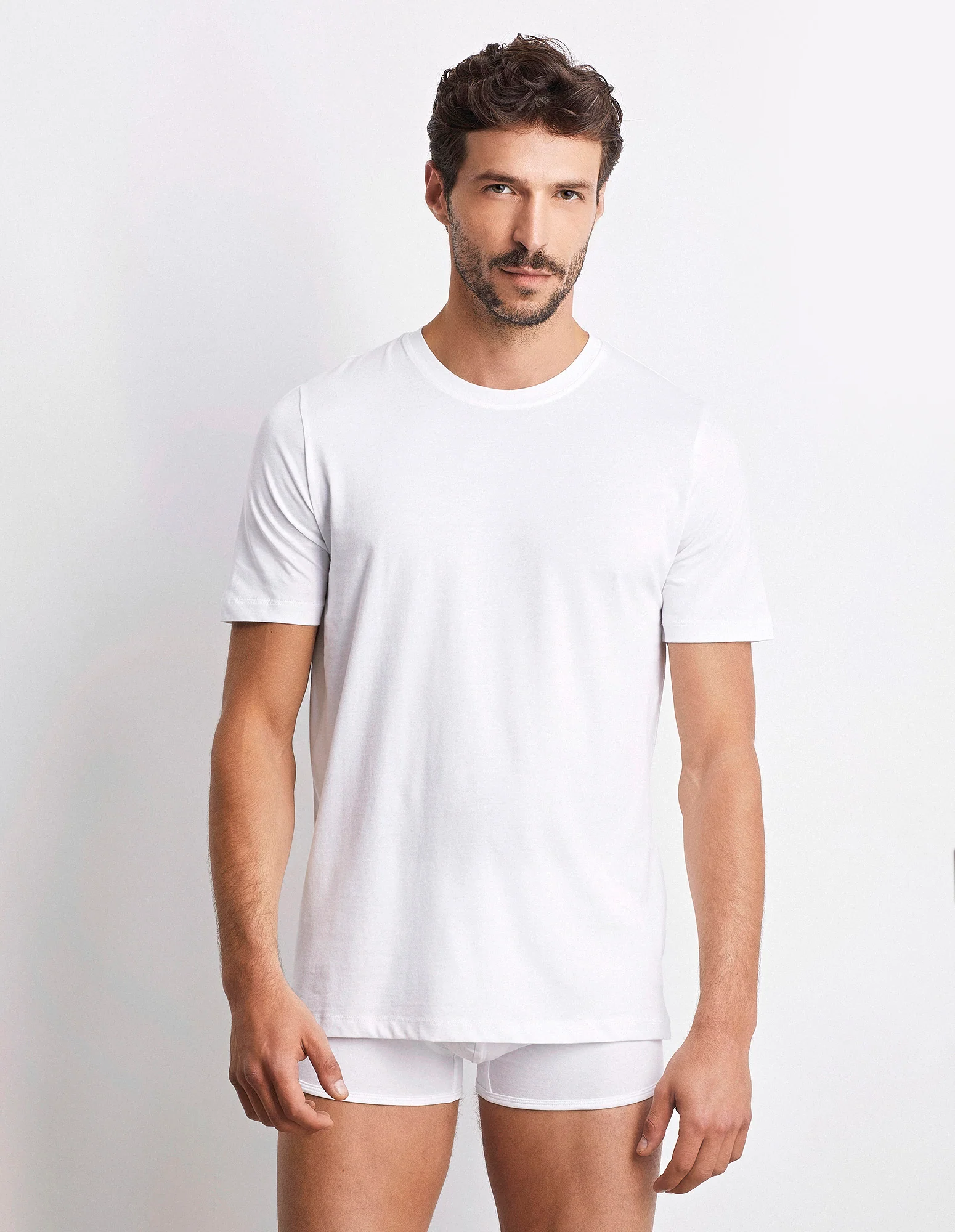 T-shirt girocollo uomo in cotone Supima Luxury - Image 2